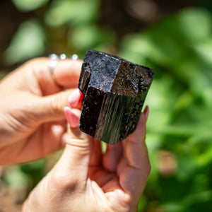 Gemmy Luxe Black Tourmaline Natural Point from Erongo Region