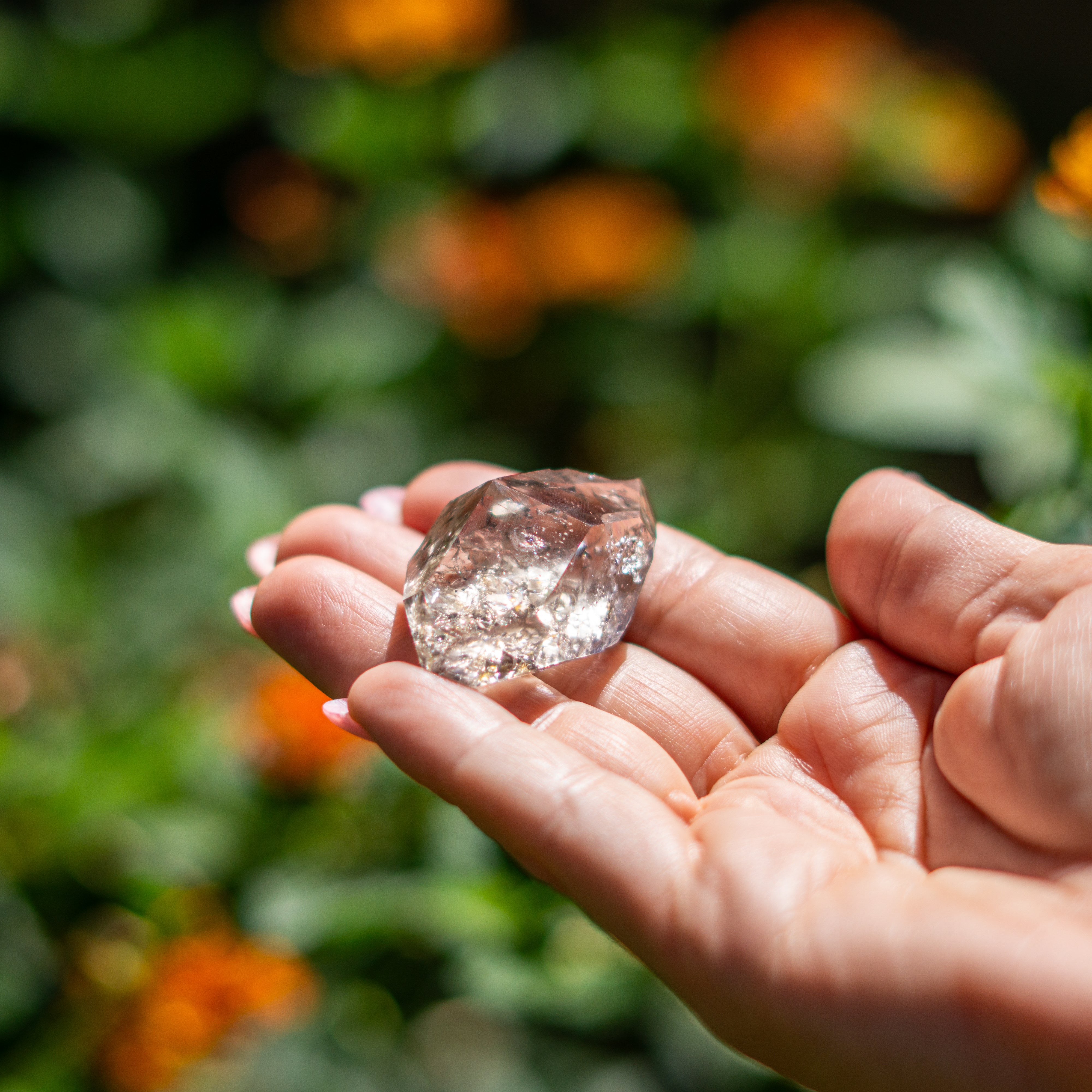 Double Terminared Ultra Clear Herkimer Diamond Quartz Crystal
