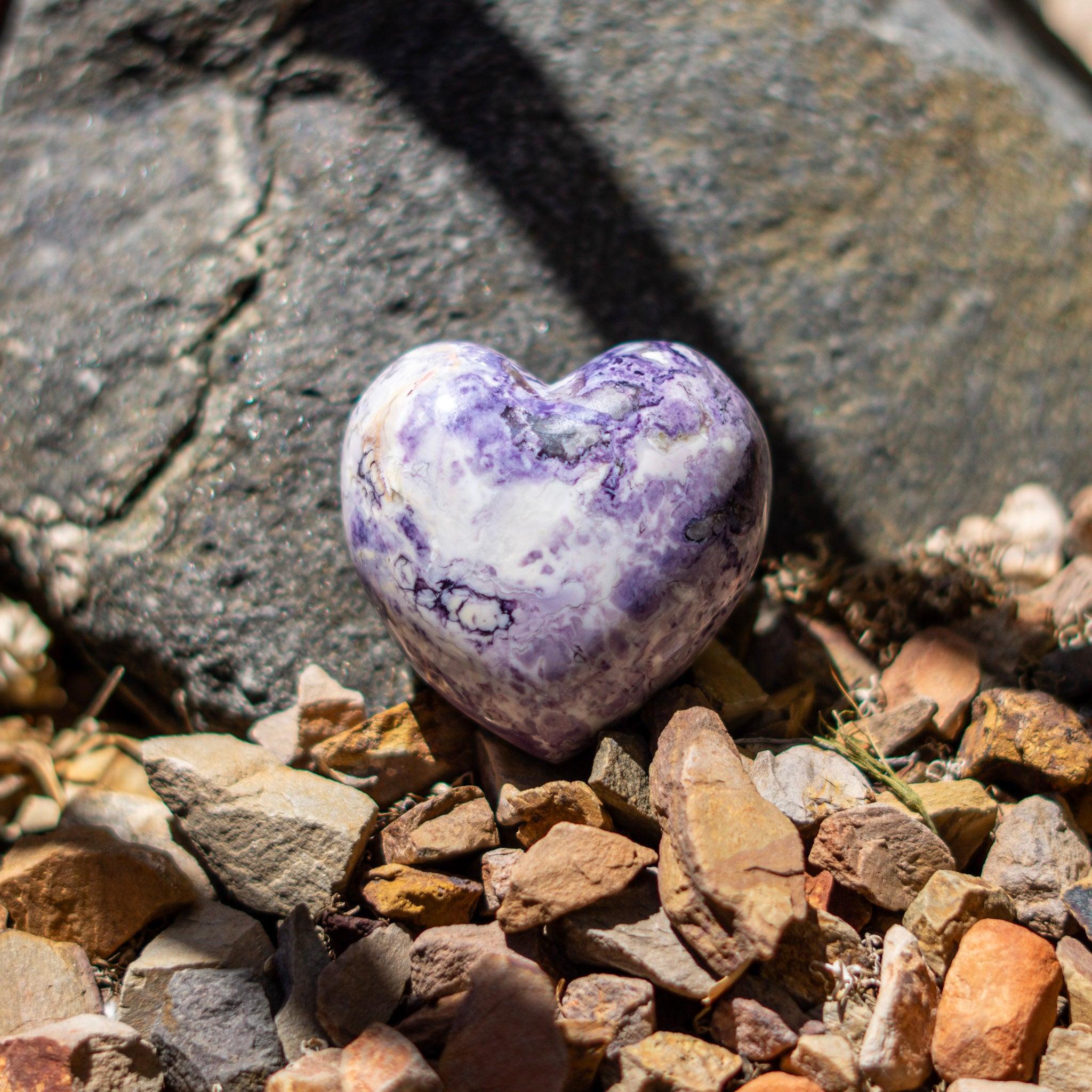 Tiffany Stone Heart Carving from Utah