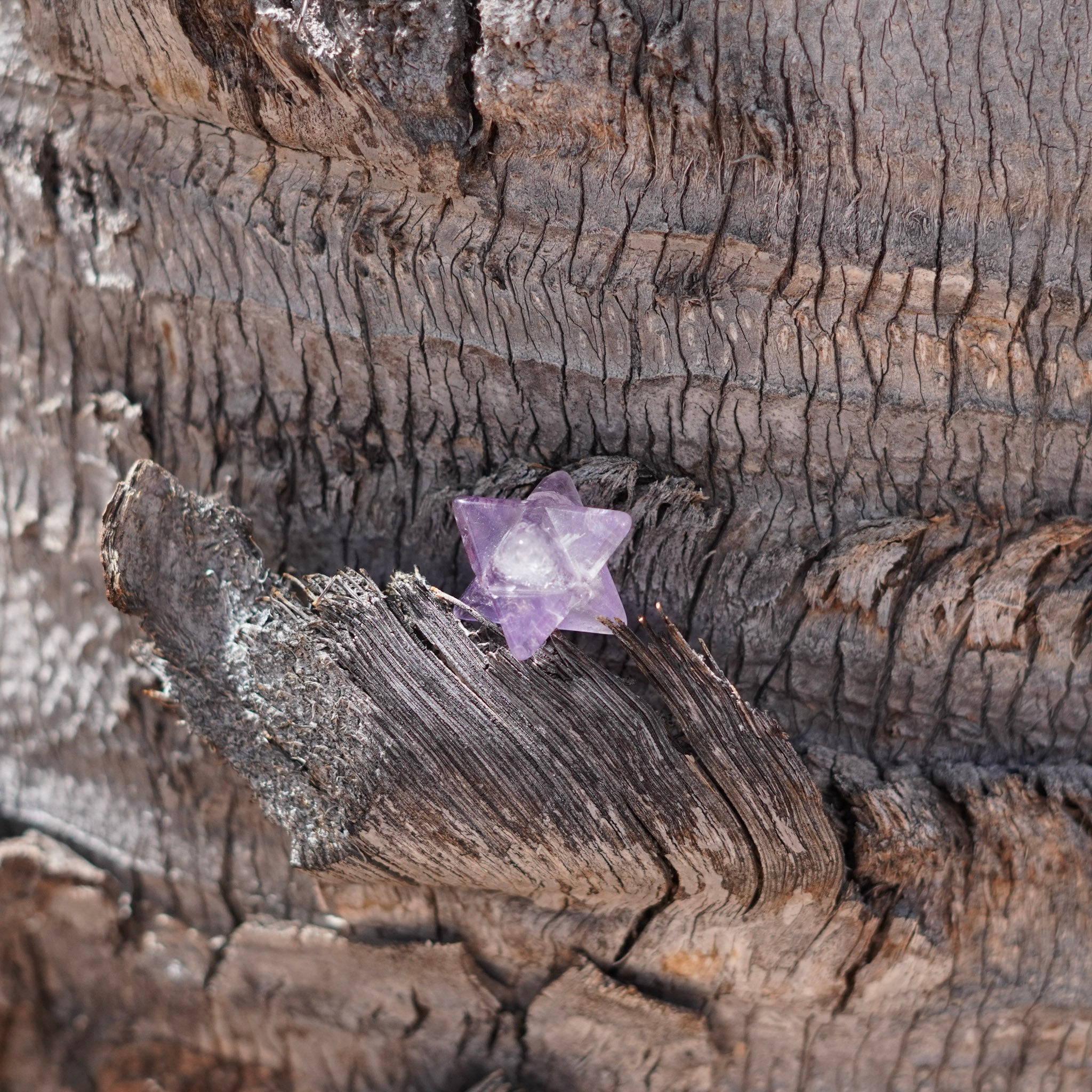 Amethyst Crystal Merkaba Carvings from Brazil