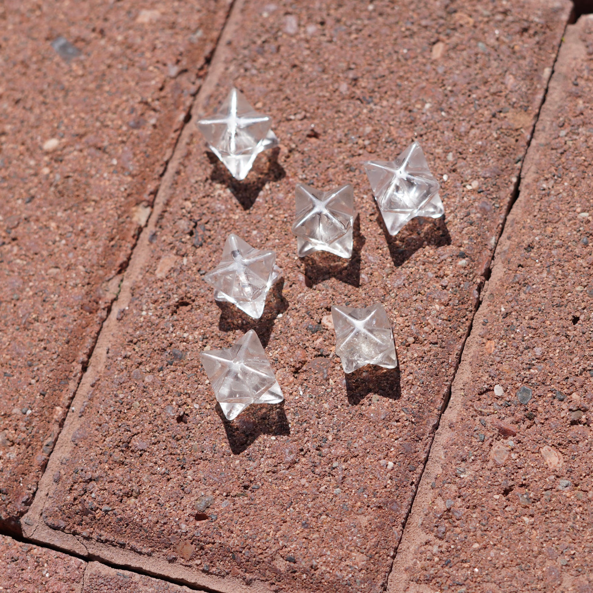 Clear Quartz Merkaba Crystal Carvings from Brazil