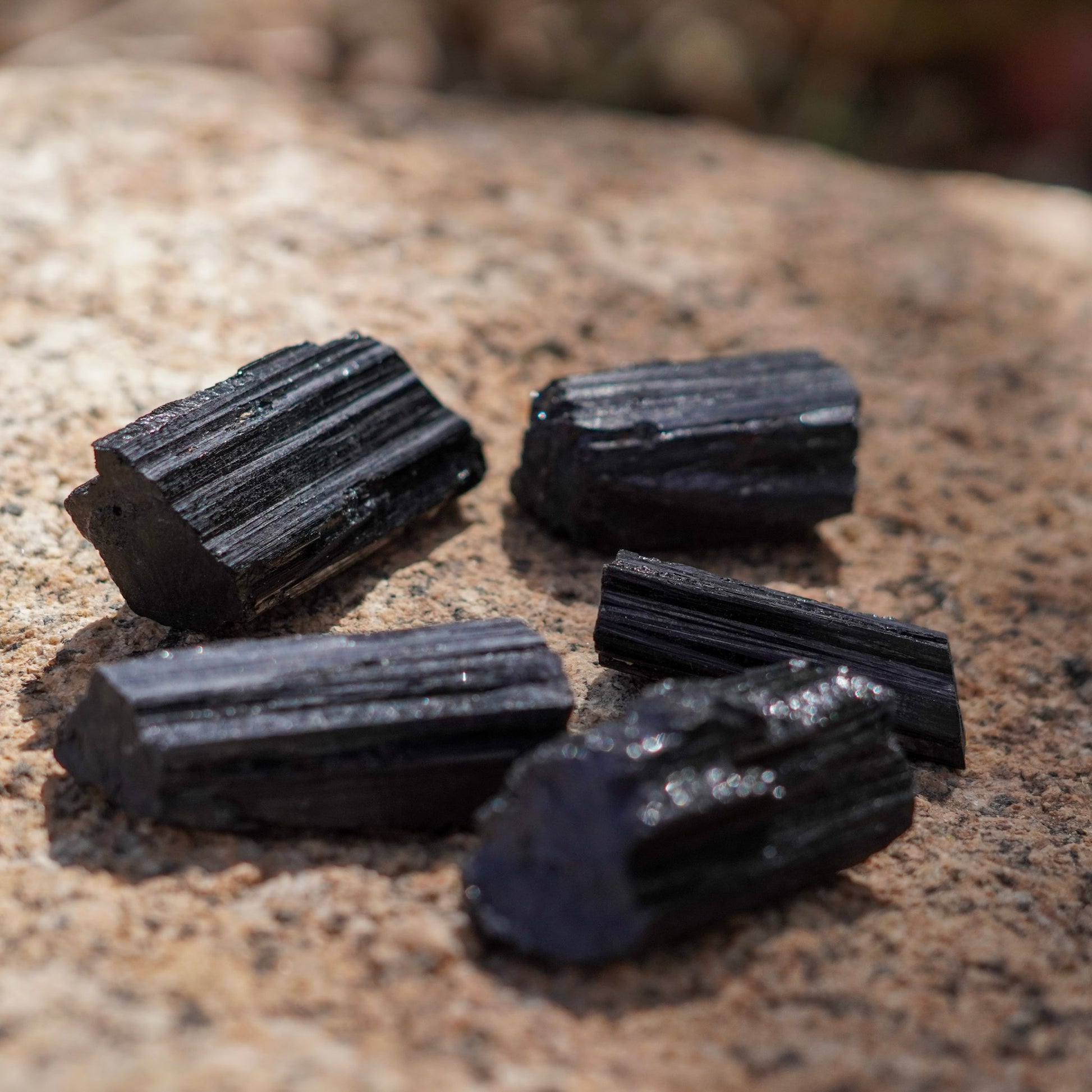 Set of 2 Black Tourmaline Crystals from Brazil