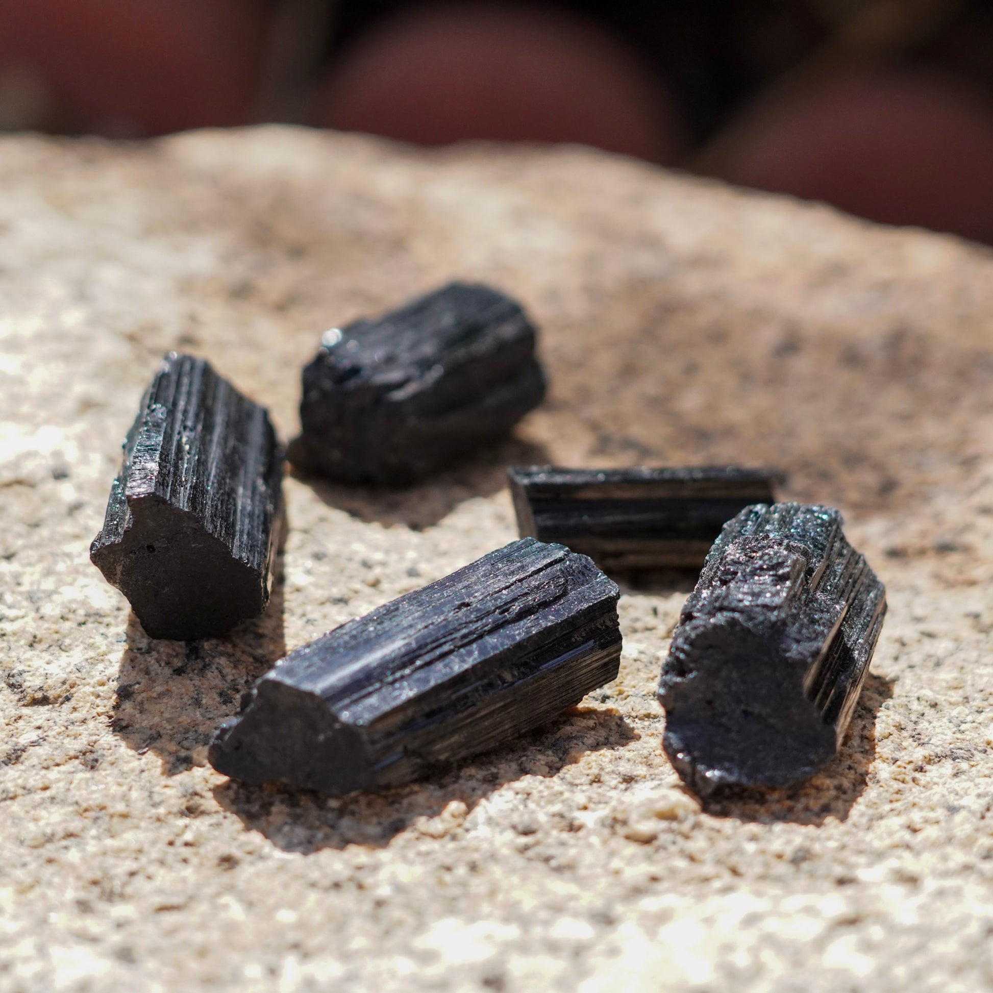 Set of 2 Black Tourmaline Crystals from Brazil
