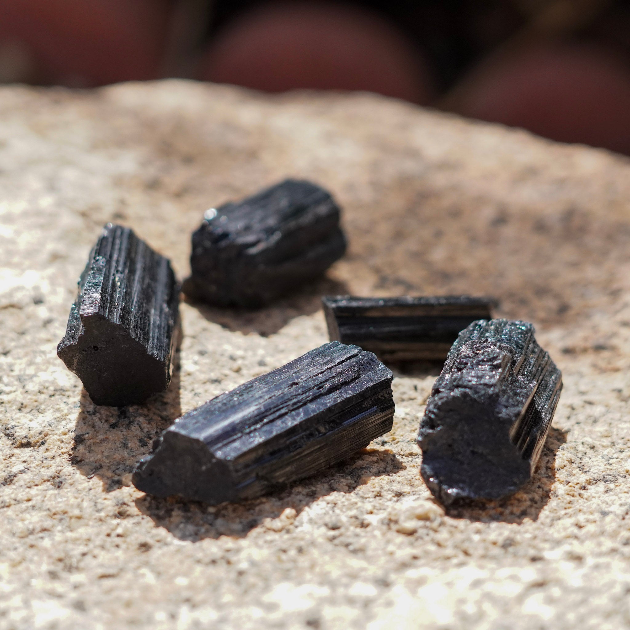 Set of 2 Black Tourmaline Crystals from Brazil
