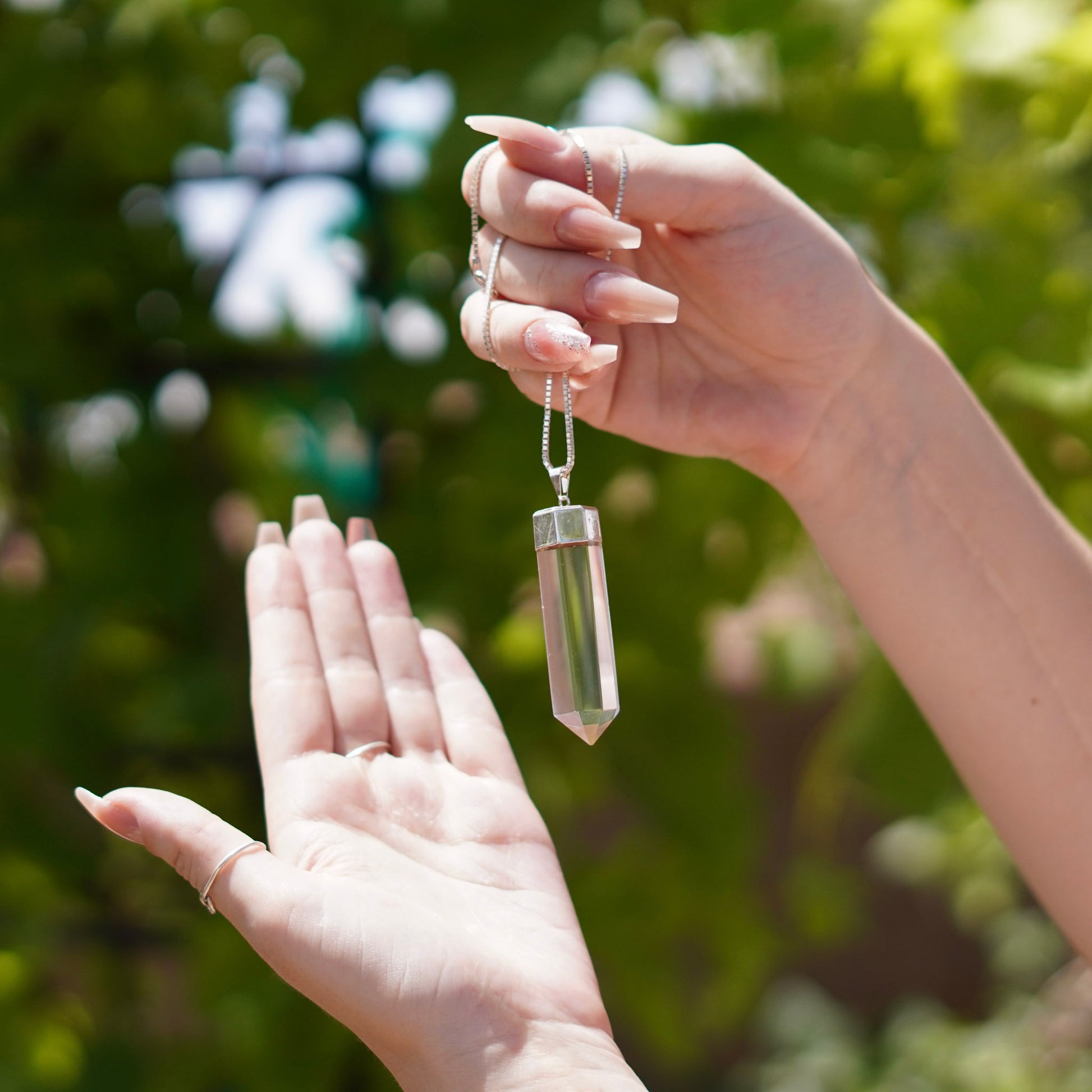 Brazilian Quartz Crystal Pendants