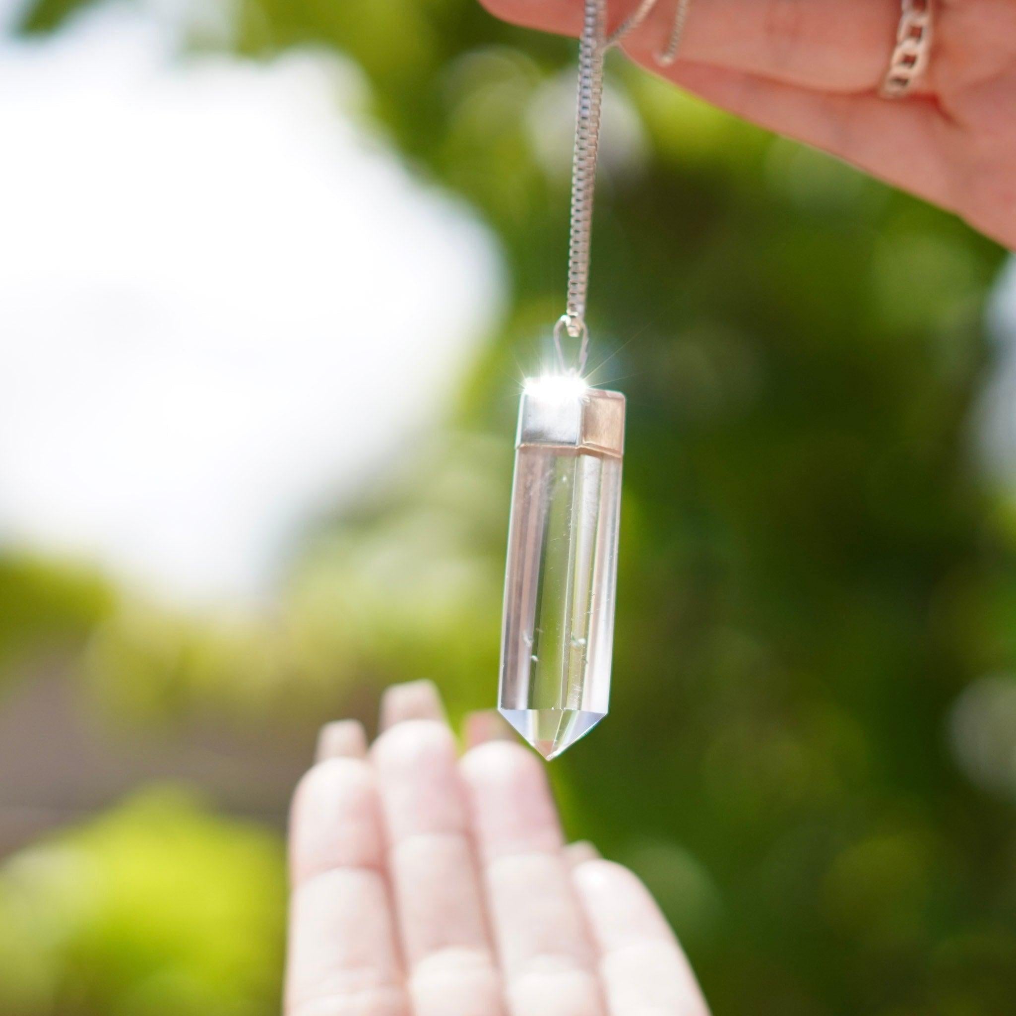 Brazilian Quartz Crystal Pendants