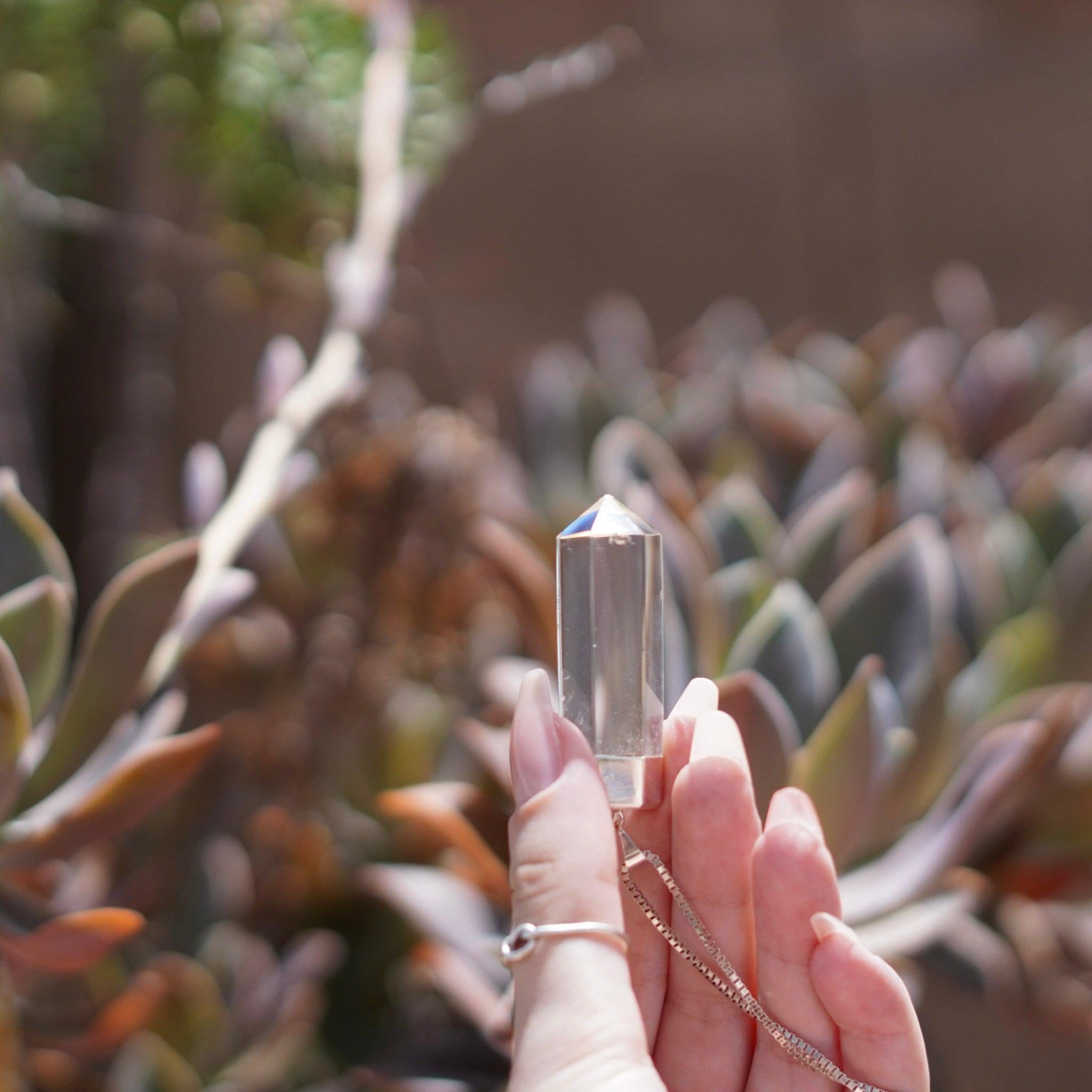 Brazilian Quartz Crystal Pendants