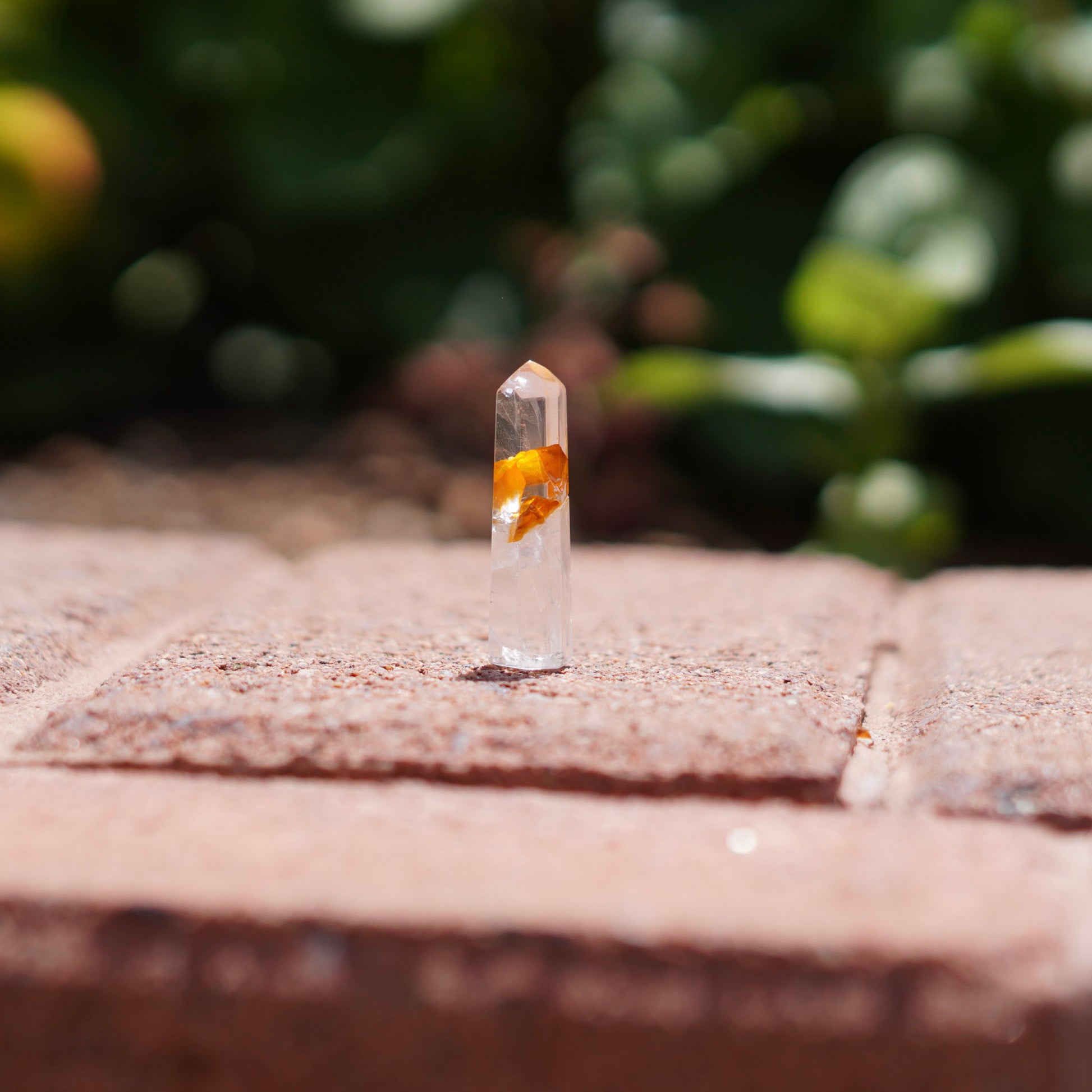 Mini Quartz Tower with Hematoid Inclusion