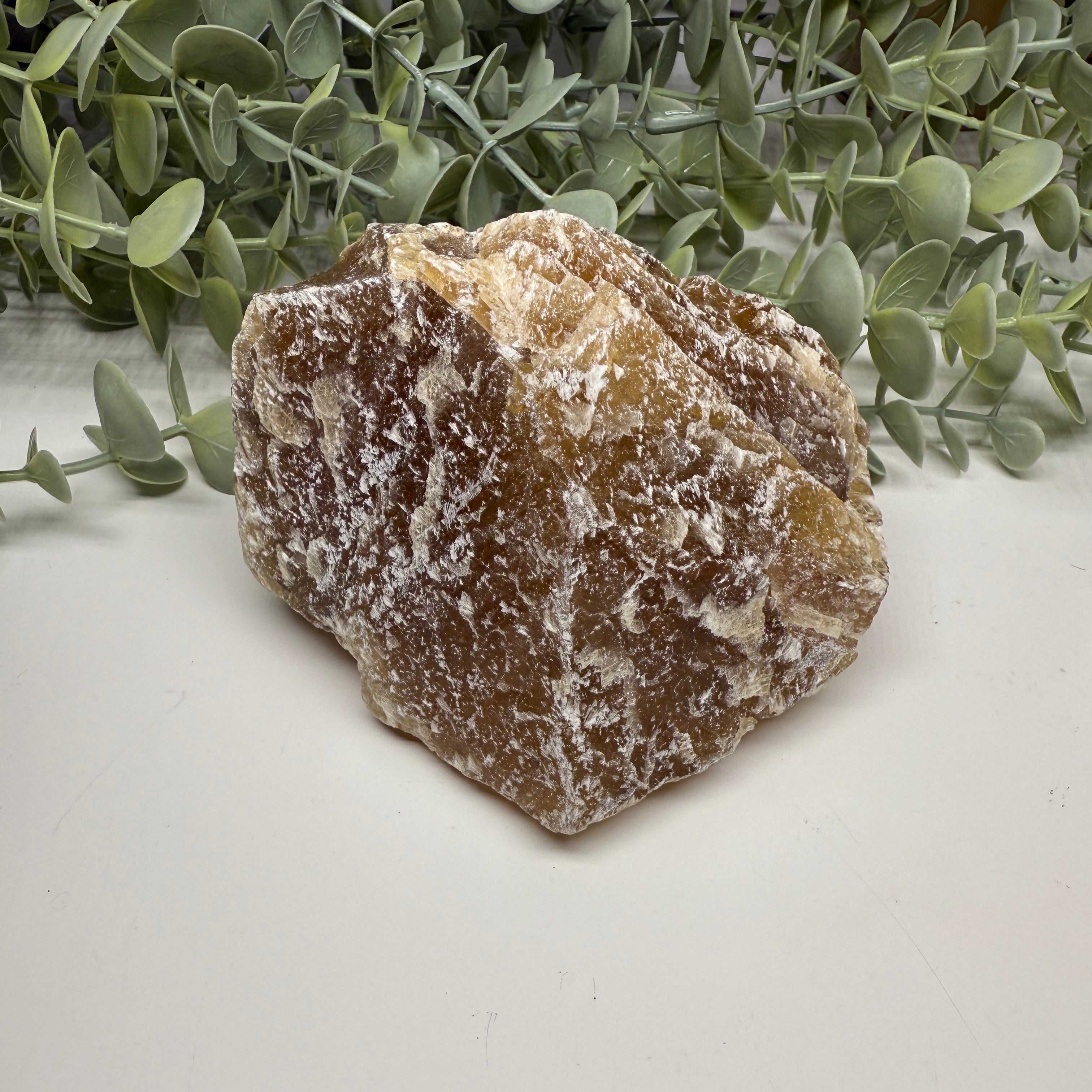 Large Golden Calcite Natural Specimen from Mexico