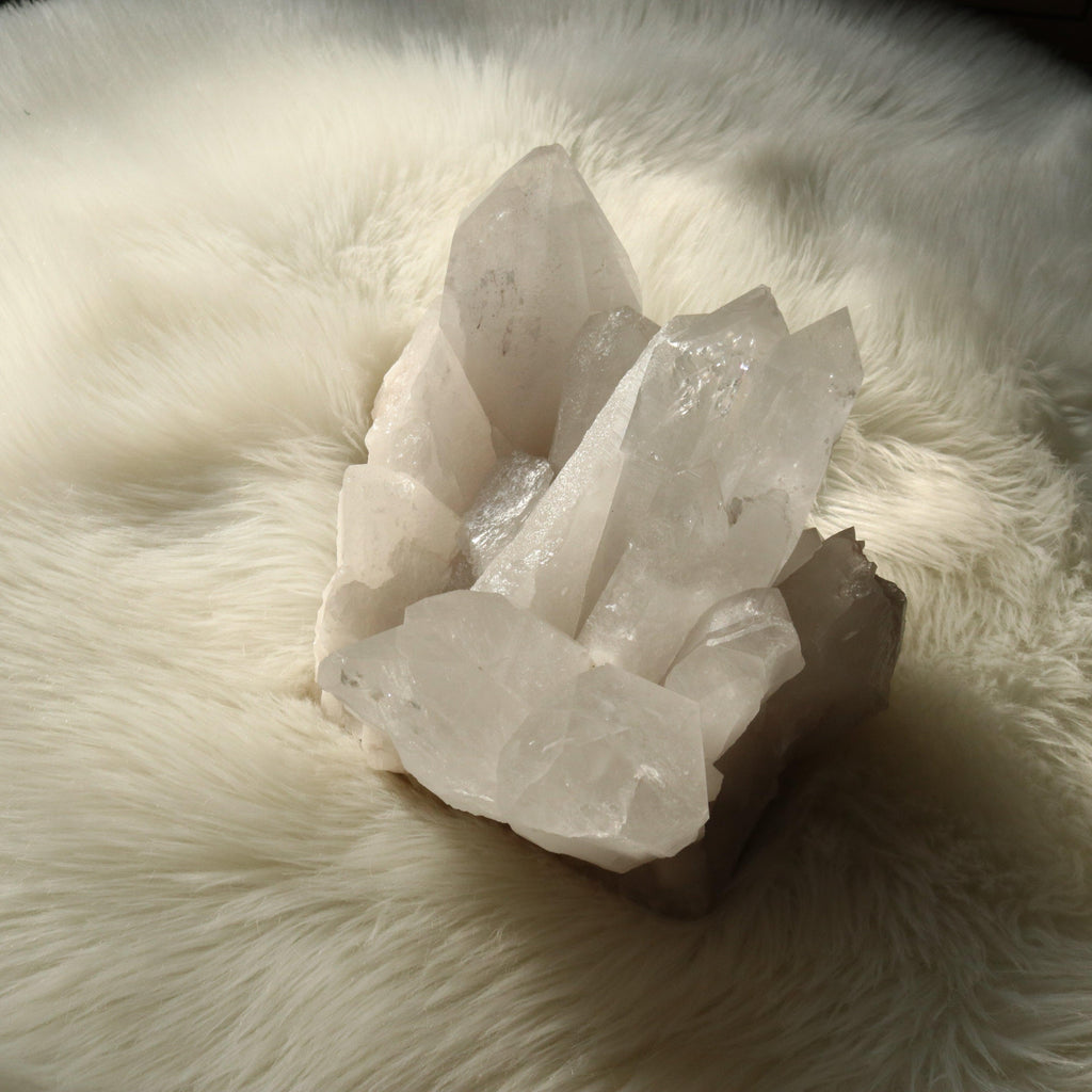 XXL Clear Quartz Cluster from Brazil - Earth Family Crystals
