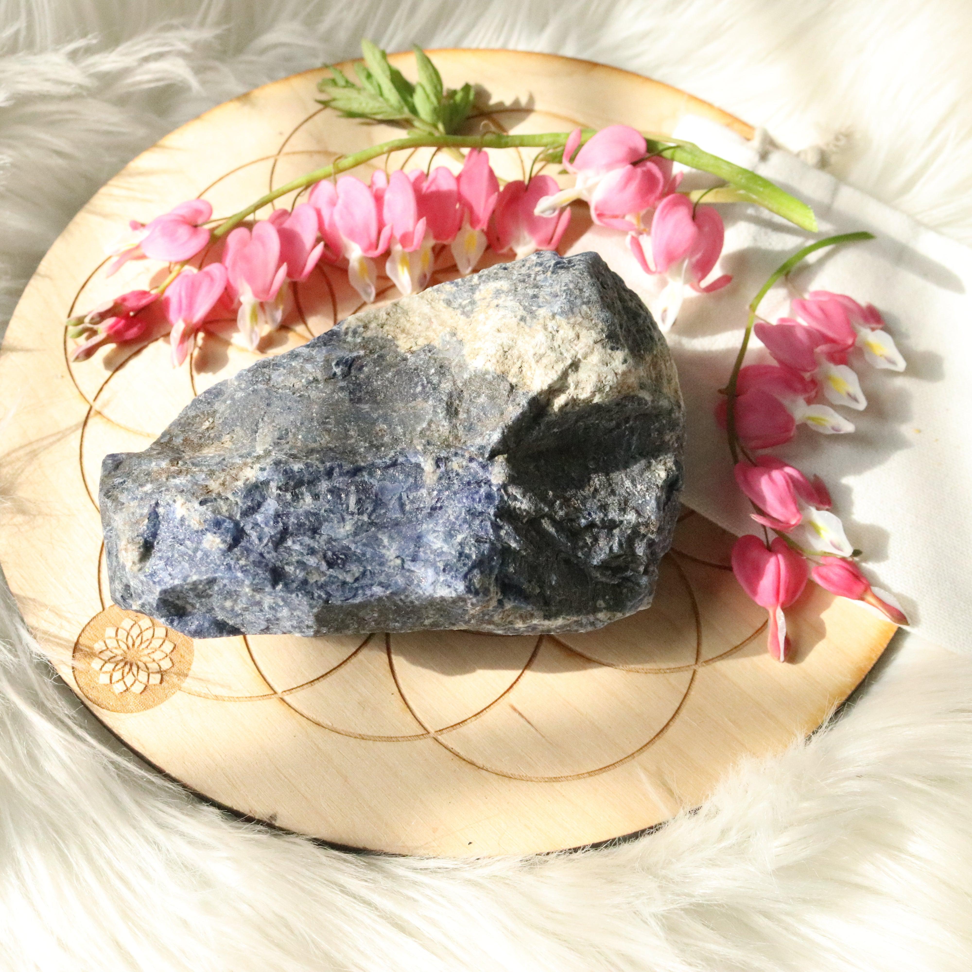 Medium Rough Blue Sodalite Specimen ~ Throat Chakra Upgrades - Earth Family Crystals