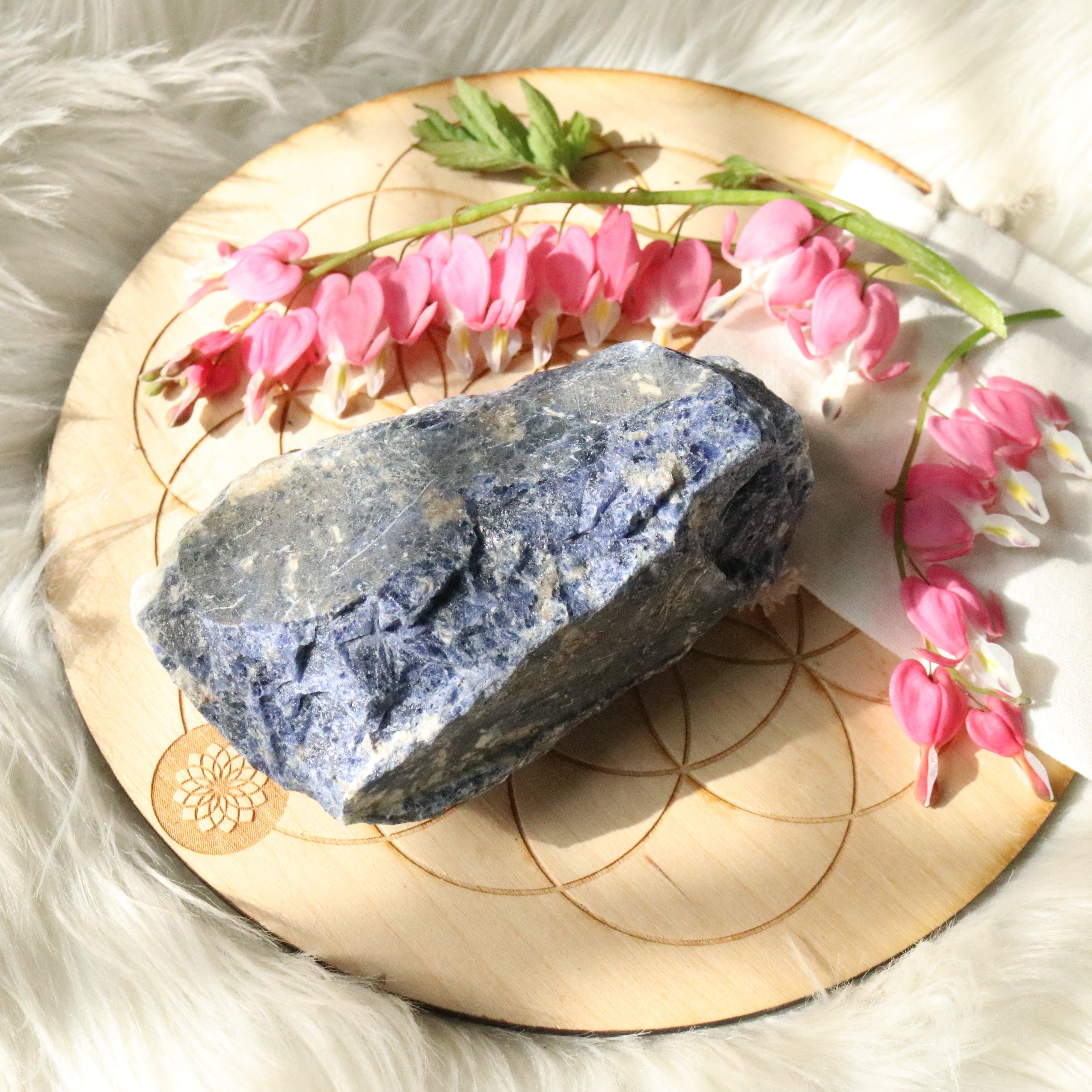 Medium Rough Blue Sodalite Specimen ~ Throat Chakra Upgrades - Earth Family Crystals