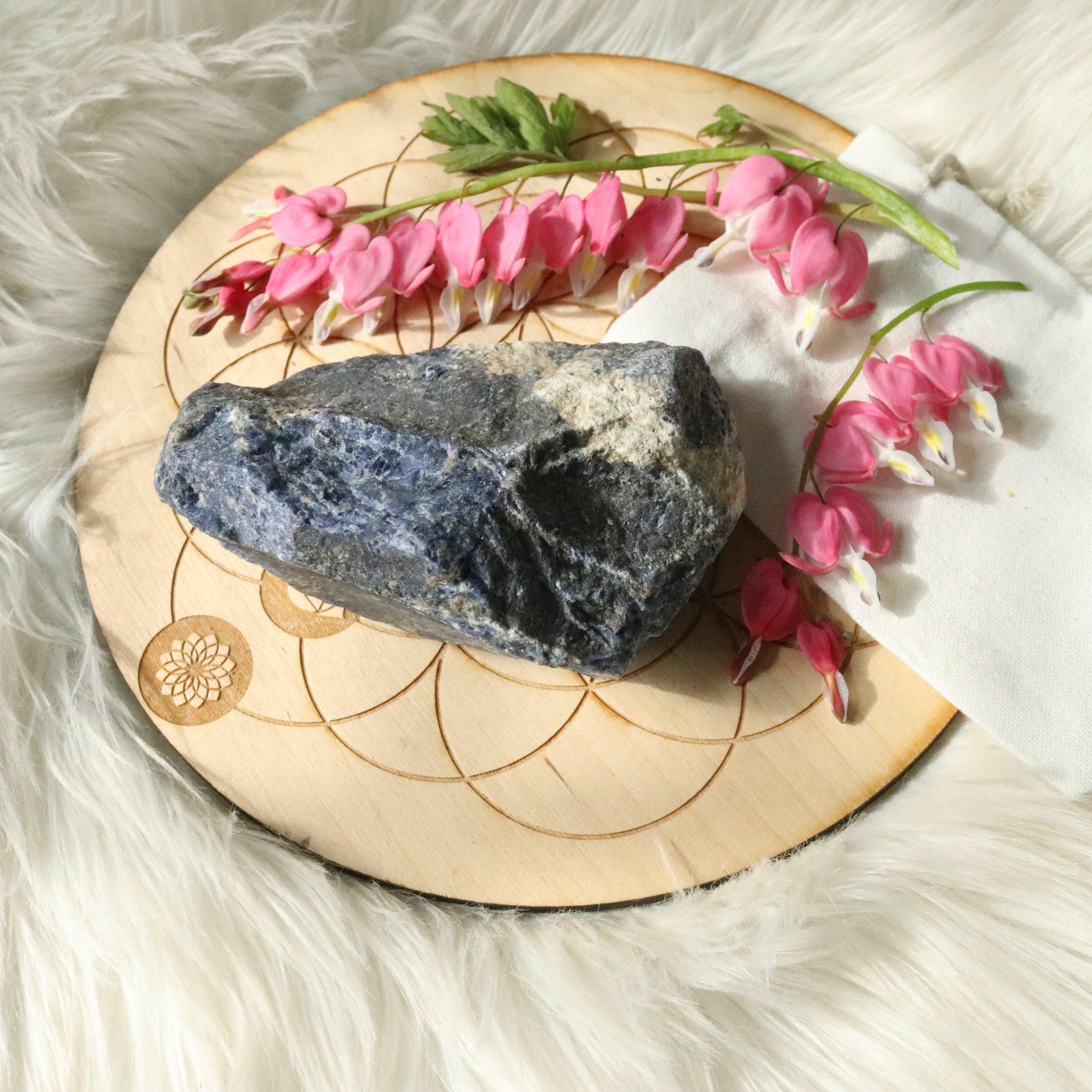 Medium Rough Blue Sodalite Specimen ~ Throat Chakra Upgrades - Earth Family Crystals