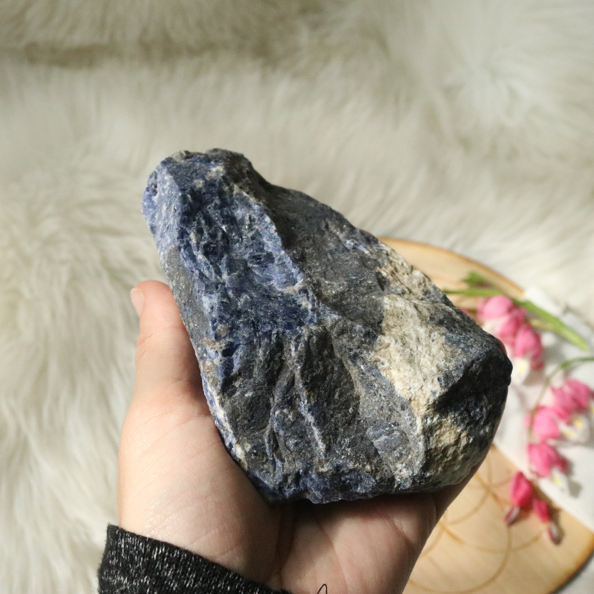 Medium Rough Blue Sodalite Specimen ~ Throat Chakra Upgrades - Earth Family Crystals