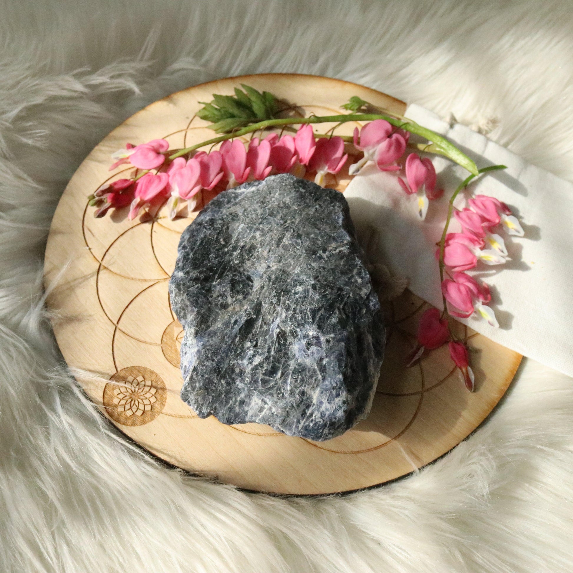 Medium Rough Blue Sodalite Specimen ~ Throat Chakra Activations - Earth Family Crystals