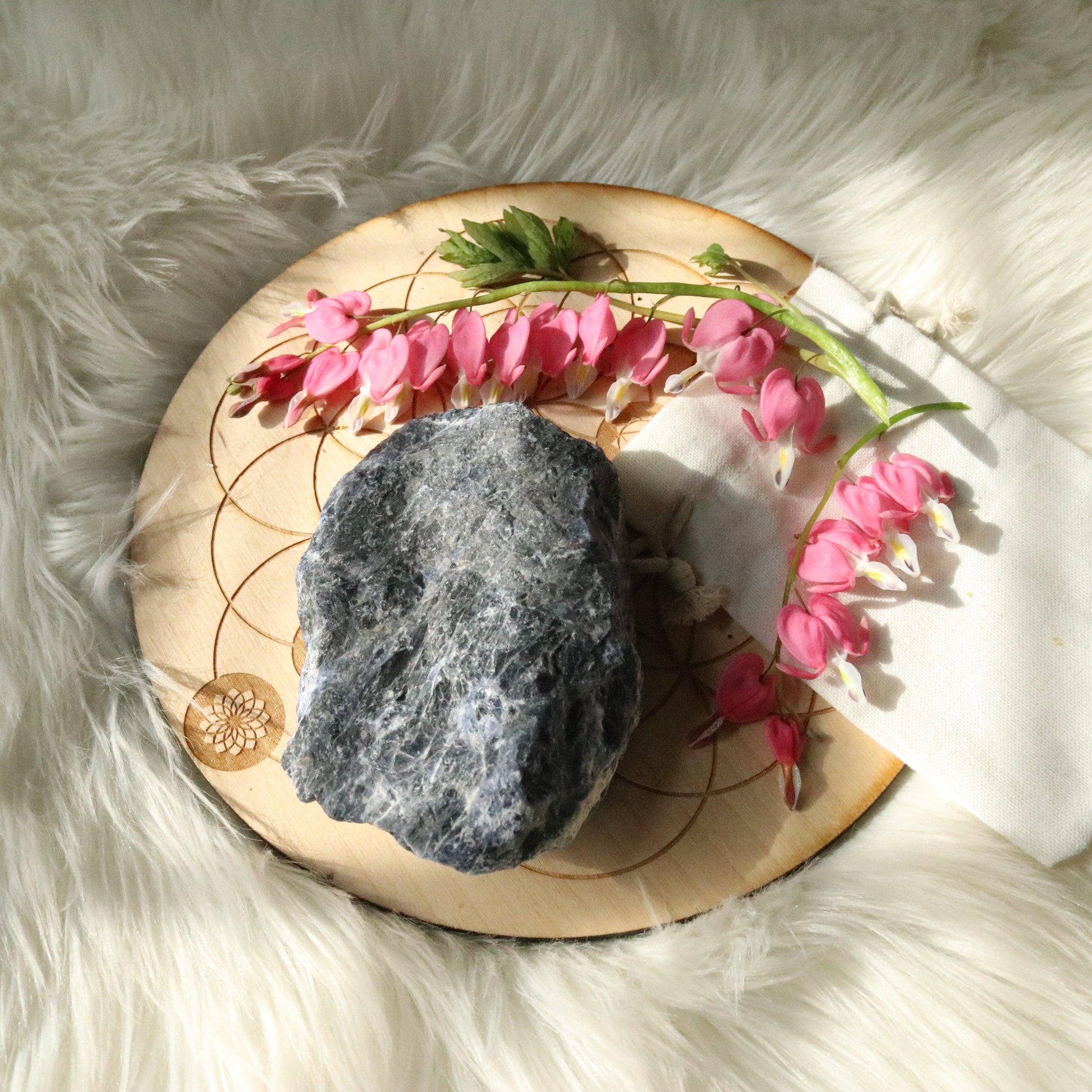 Medium Rough Blue Sodalite Specimen ~ Throat Chakra Activations - Earth Family Crystals