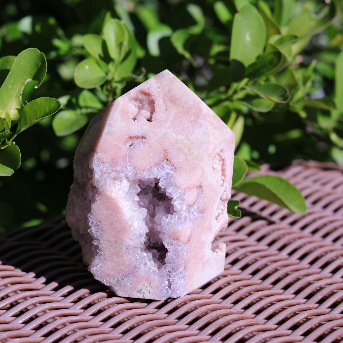 Lilac Pink Amethyst Tower Carving