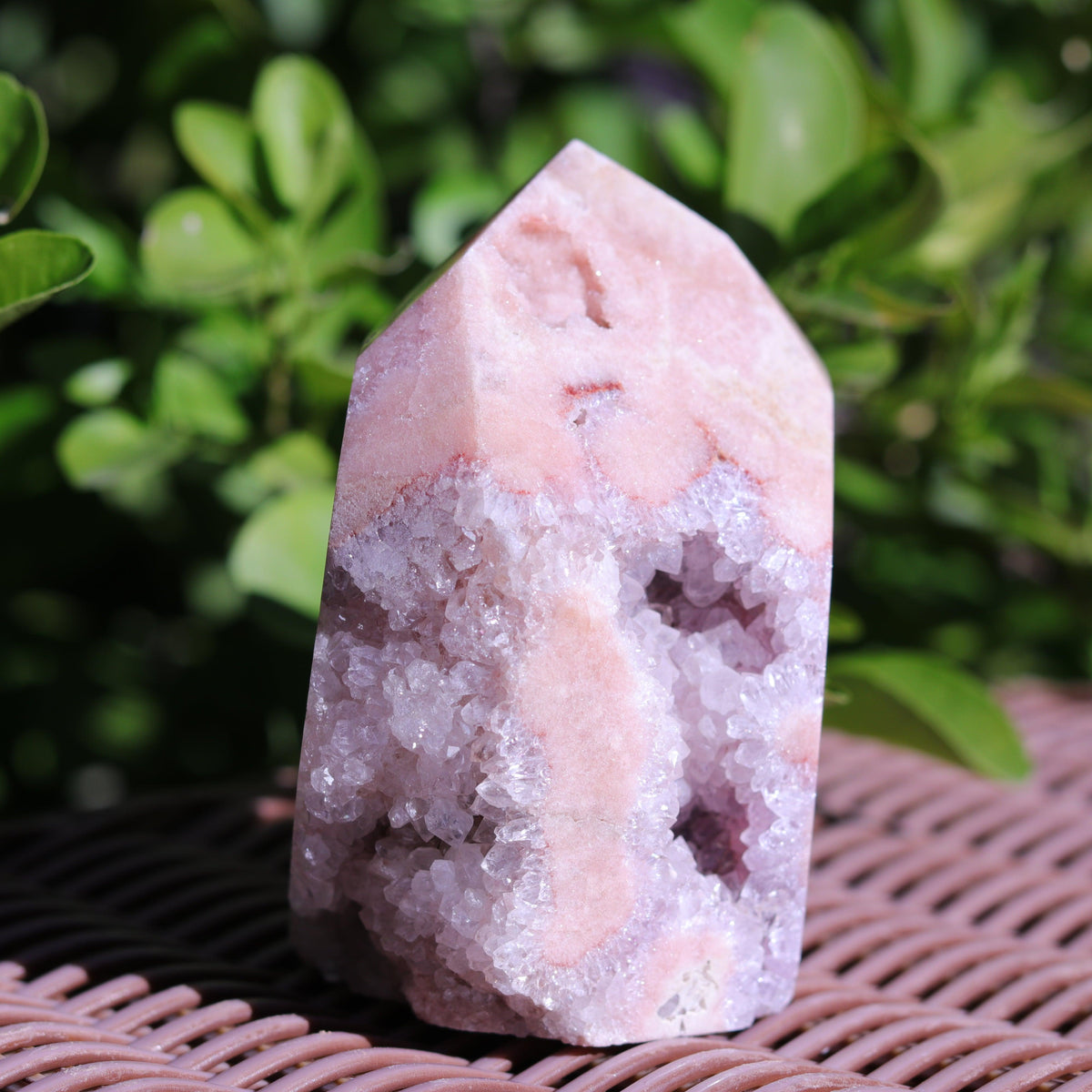Lilac Pink Amethyst Tower Carving