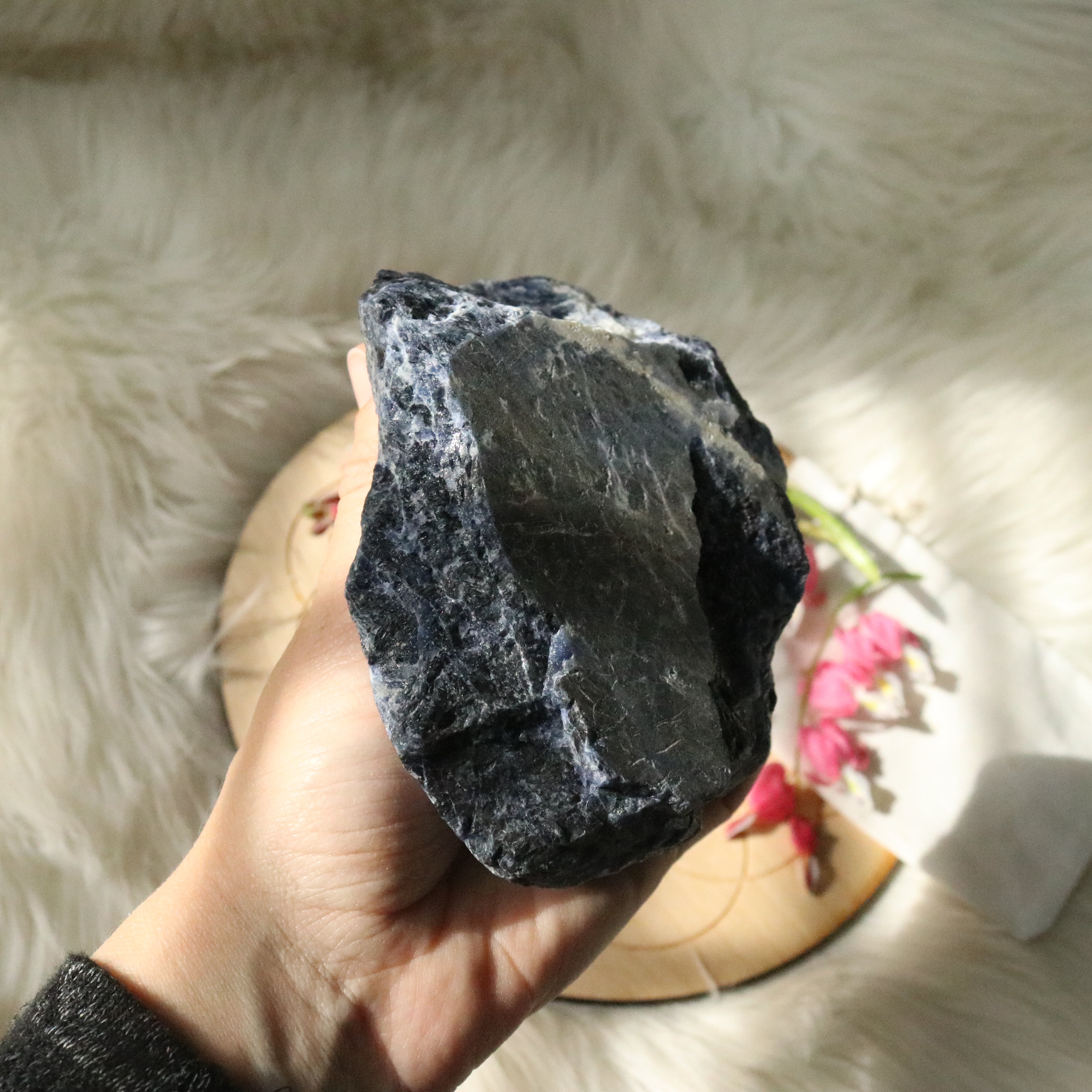 Medium Rough Blue Sodalite Specimen ~ Throat Chakra Activations - Earth Family Crystals