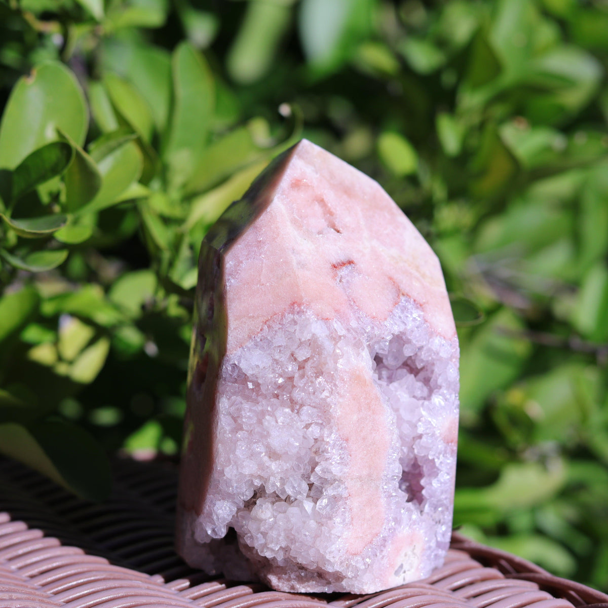 Lilac Pink Amethyst Tower Carving