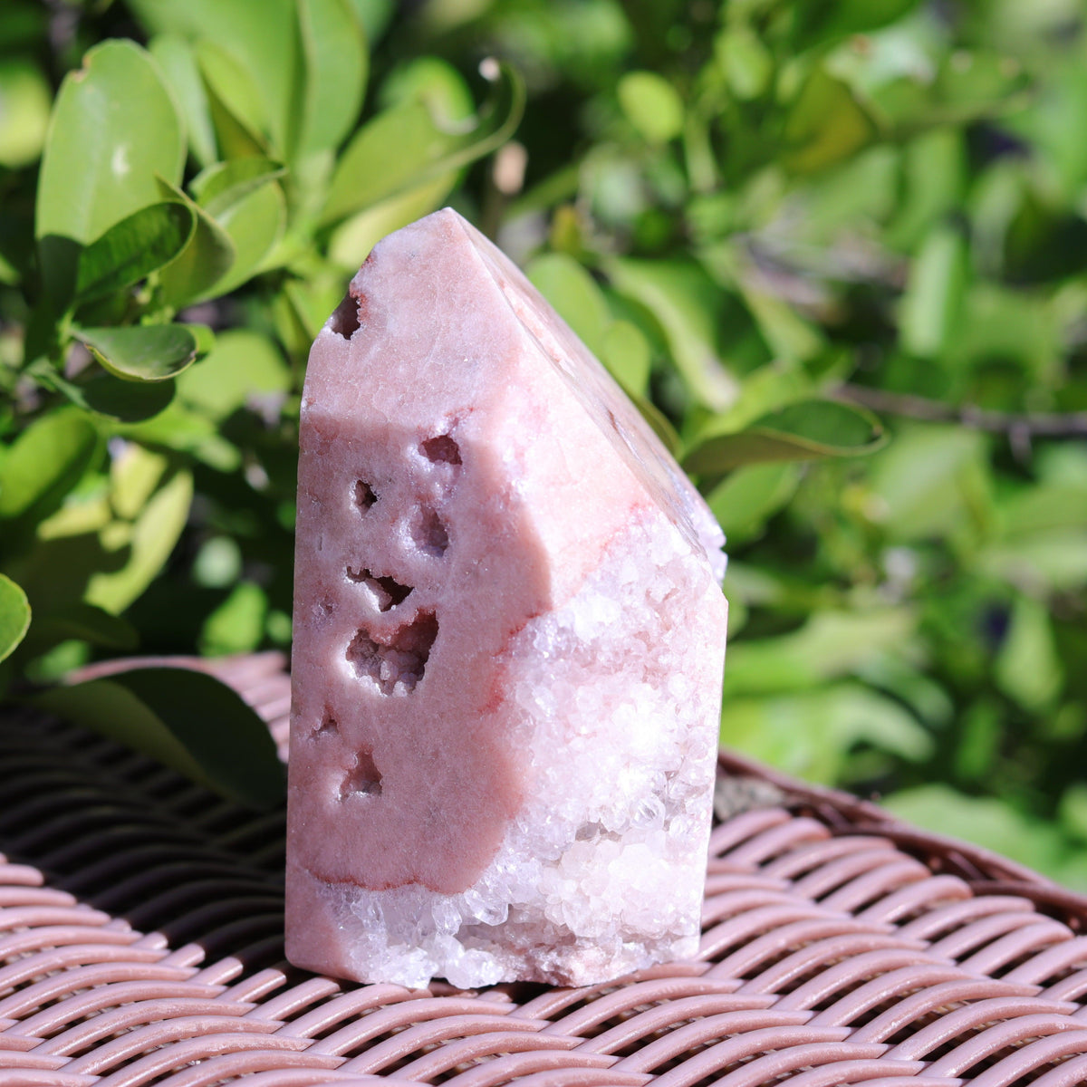 Lilac Pink Amethyst Tower Carving