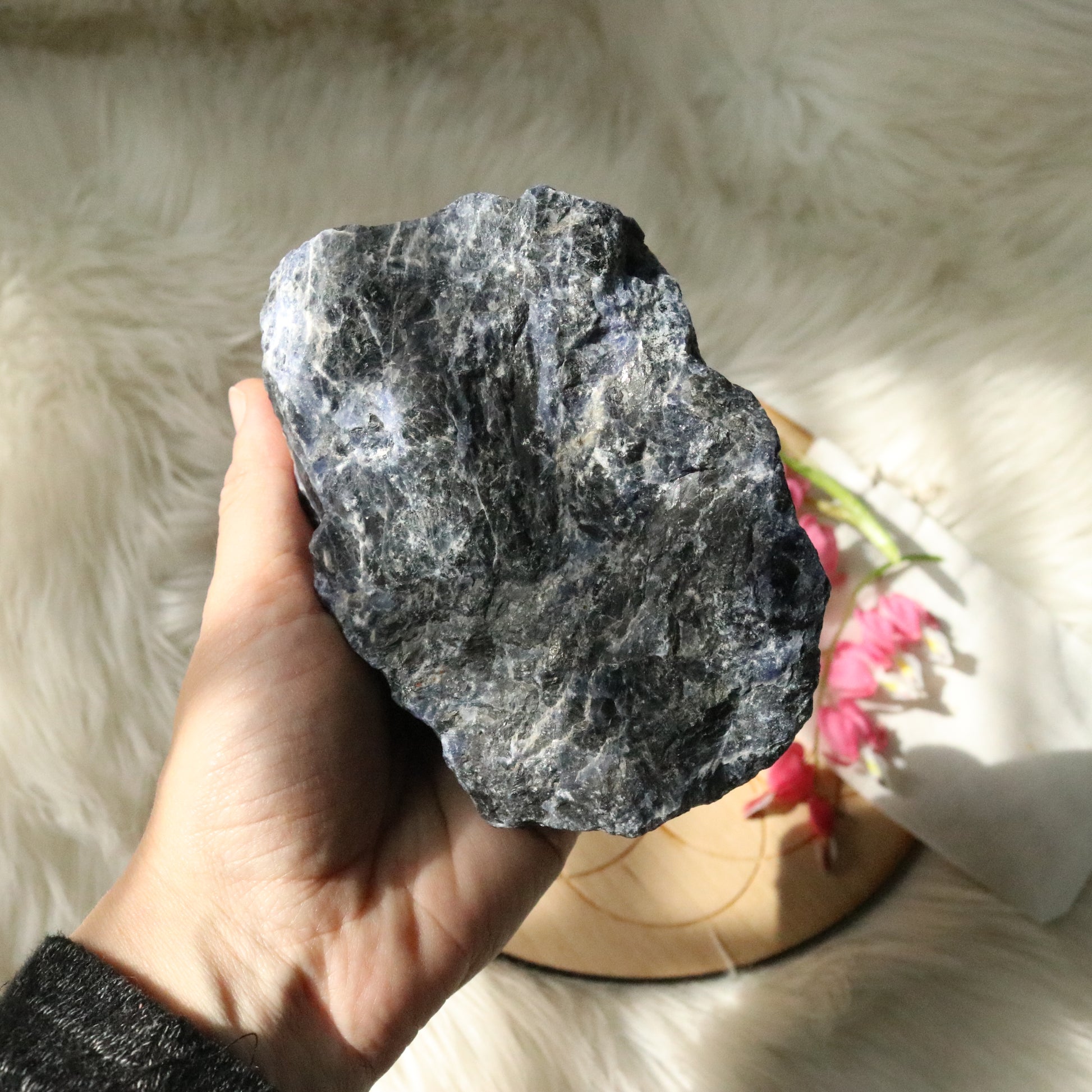 Medium Rough Blue Sodalite Specimen ~ Throat Chakra Activations - Earth Family Crystals