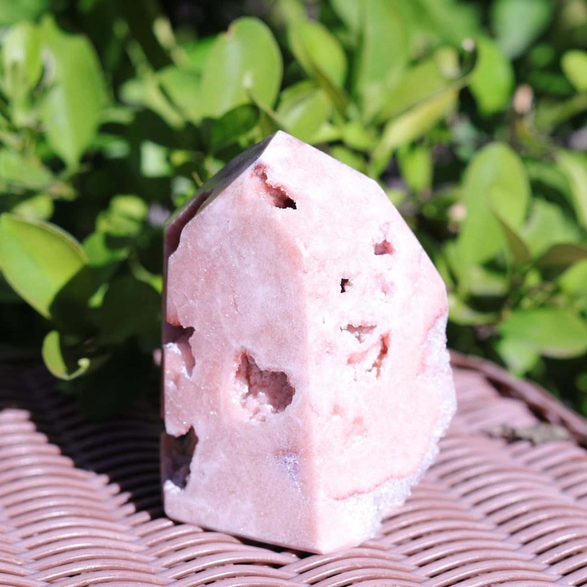 Lilac Pink Amethyst Tower Carving
