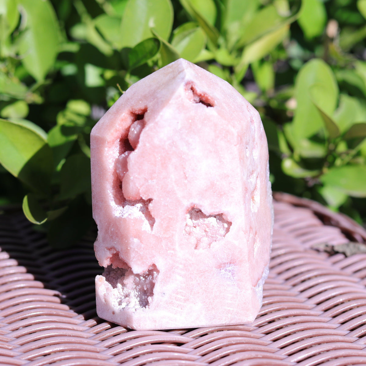 Lilac Pink Amethyst Tower Carving