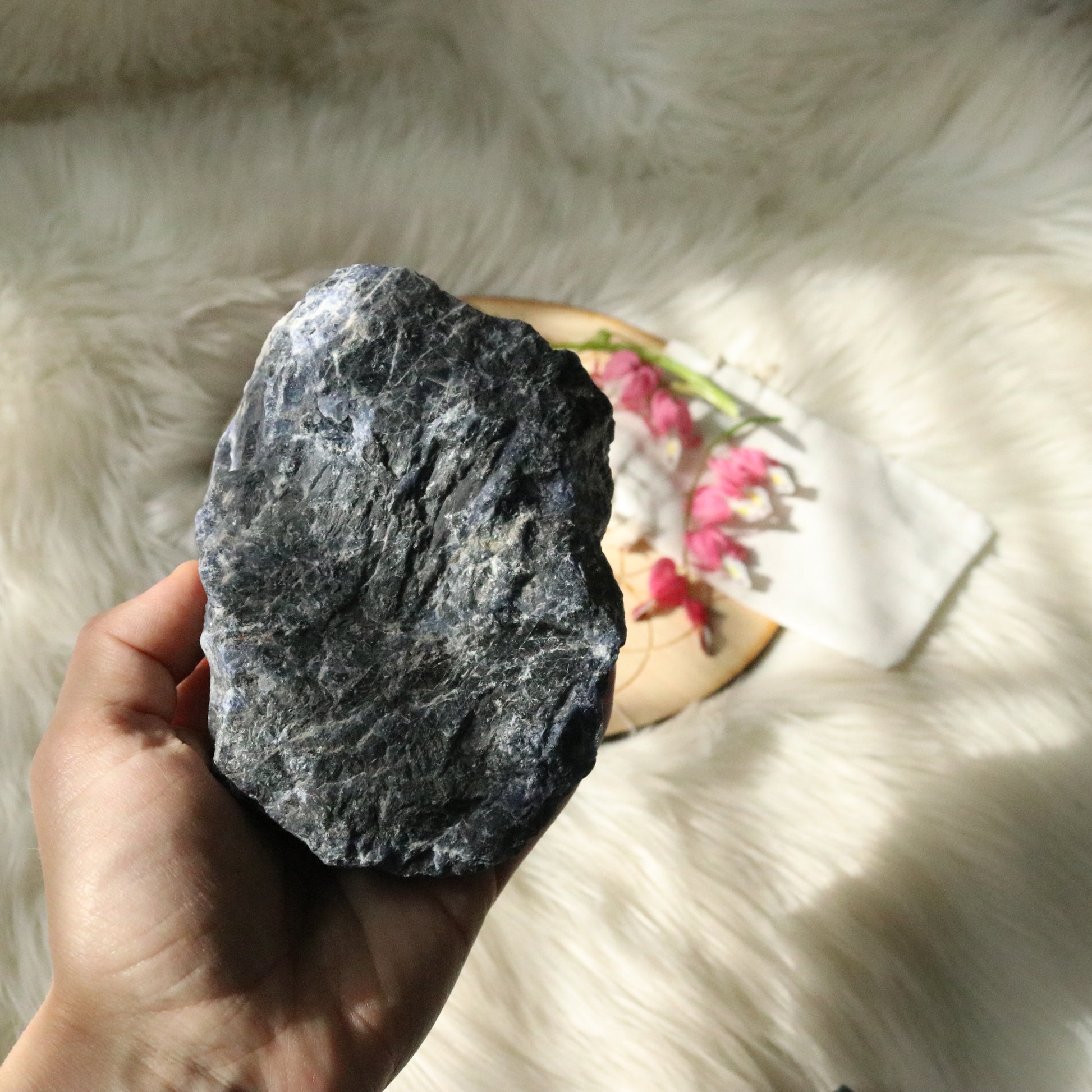 Medium Rough Blue Sodalite Specimen ~ Throat Chakra Activations - Earth Family Crystals
