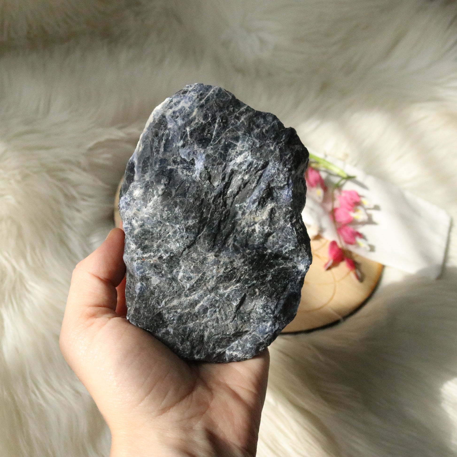 Medium Rough Blue Sodalite Specimen ~ Throat Chakra Activations - Earth Family Crystals