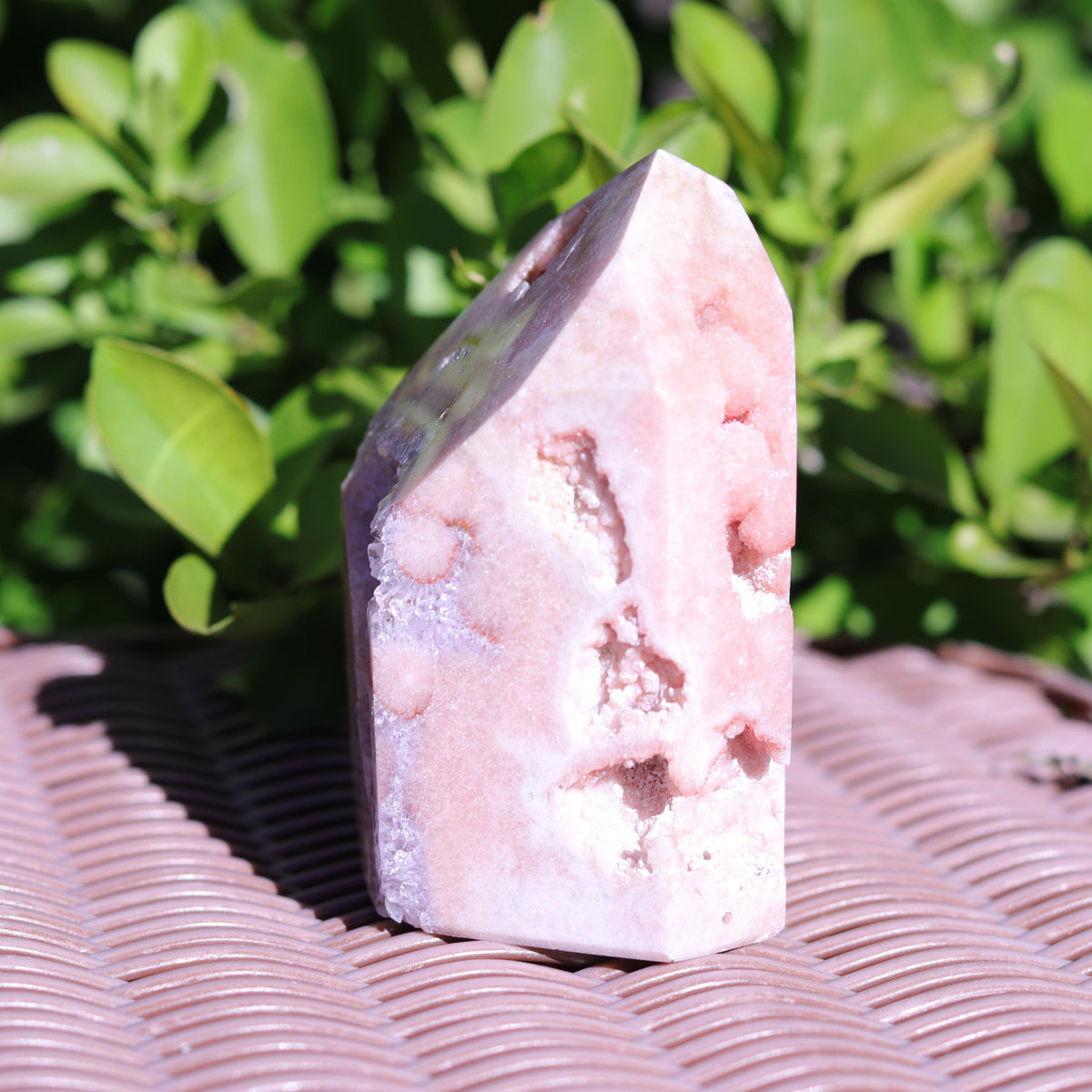 Lilac Pink Amethyst Tower Carving