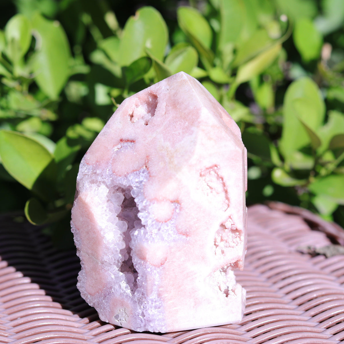 Lilac Pink Amethyst Tower Carving