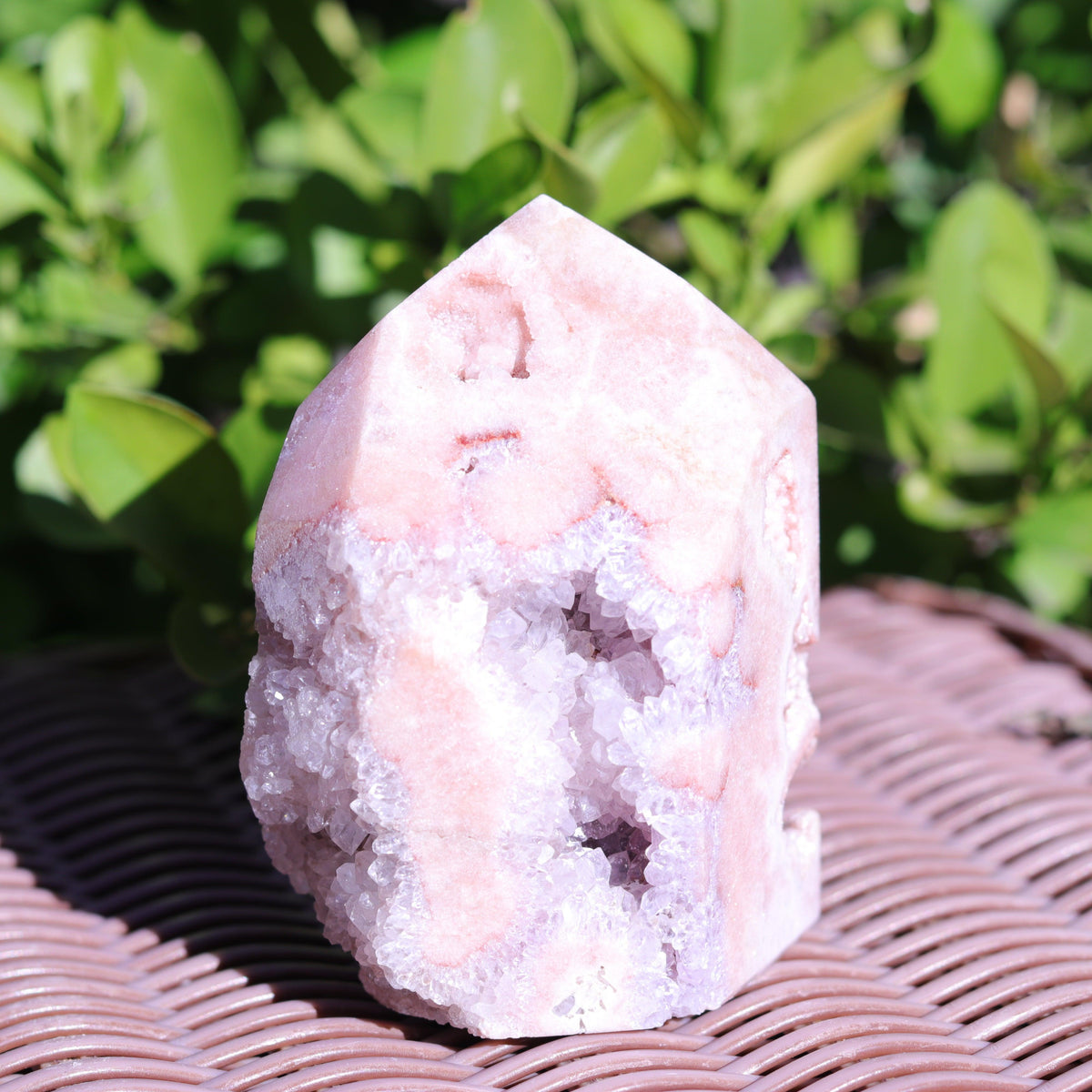 Lilac Pink Amethyst Tower Carving