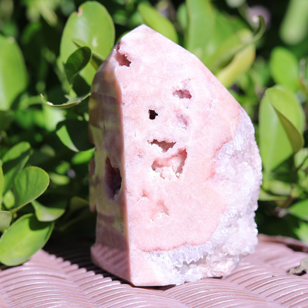 Lilac Pink Amethyst Tower Carving