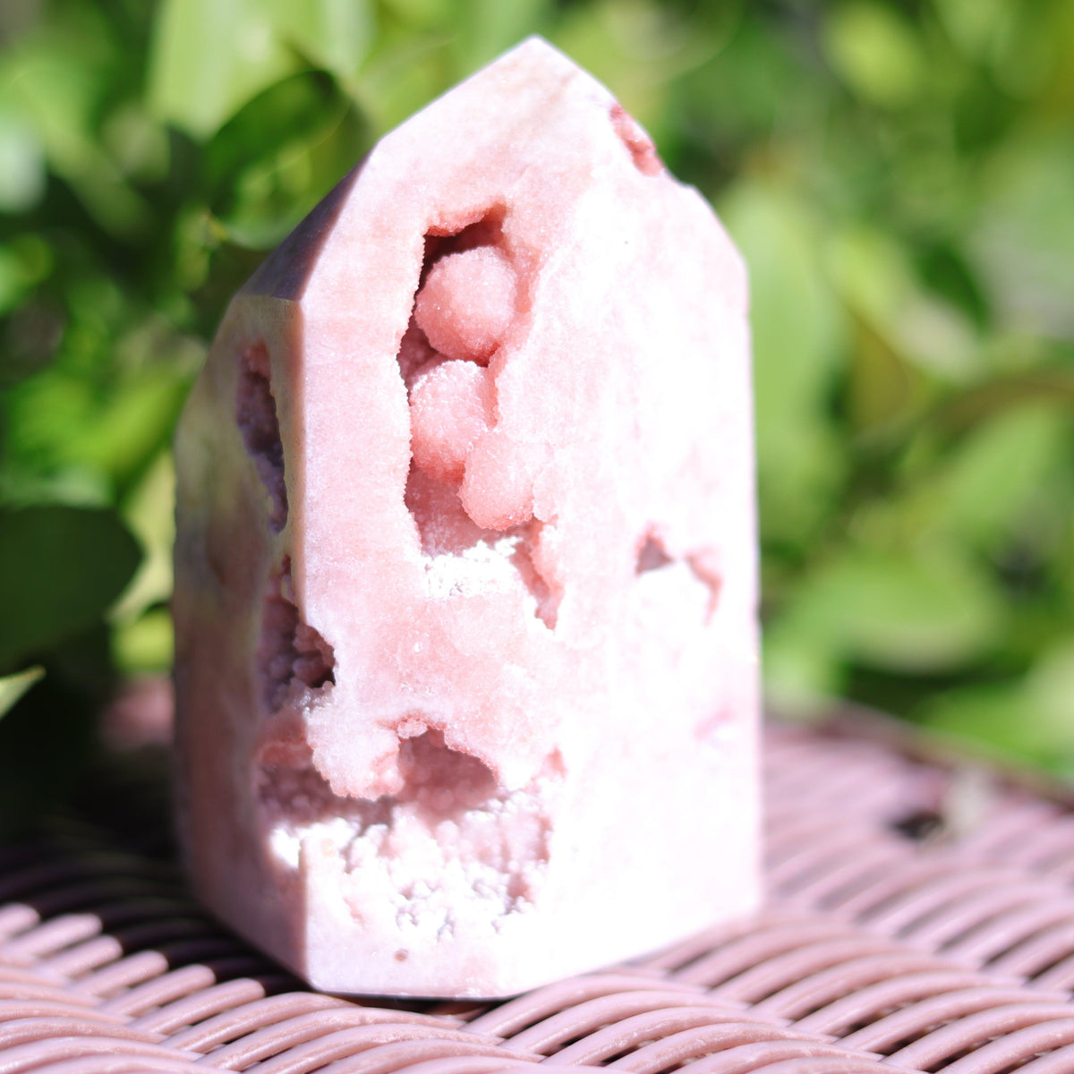 Lilac Pink Amethyst Tower Carving