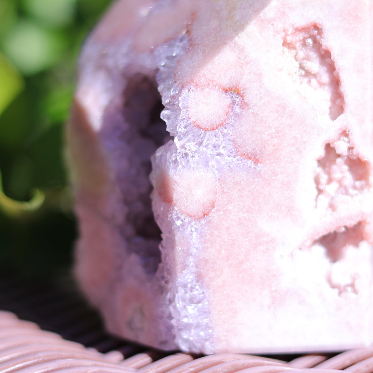 Lilac Pink Amethyst Tower Carving