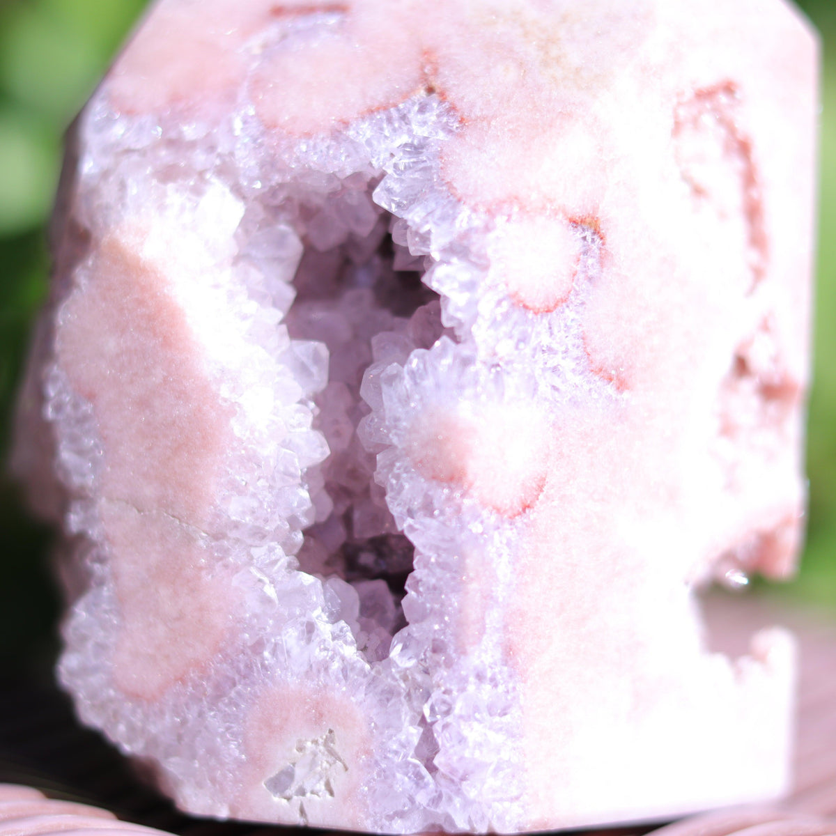 Lilac Pink Amethyst Tower Carving