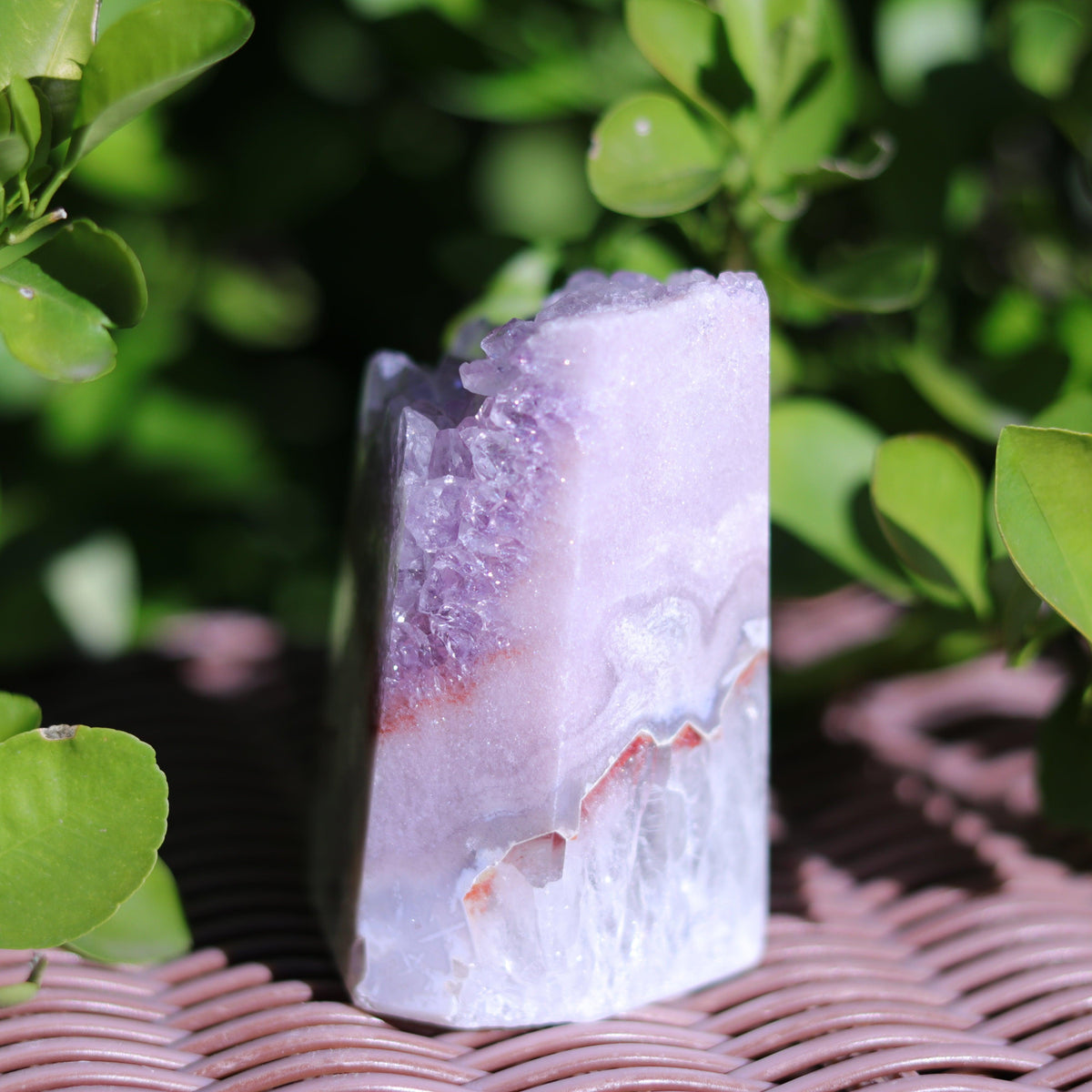 Pink Amethyst Quartz Tower Carving