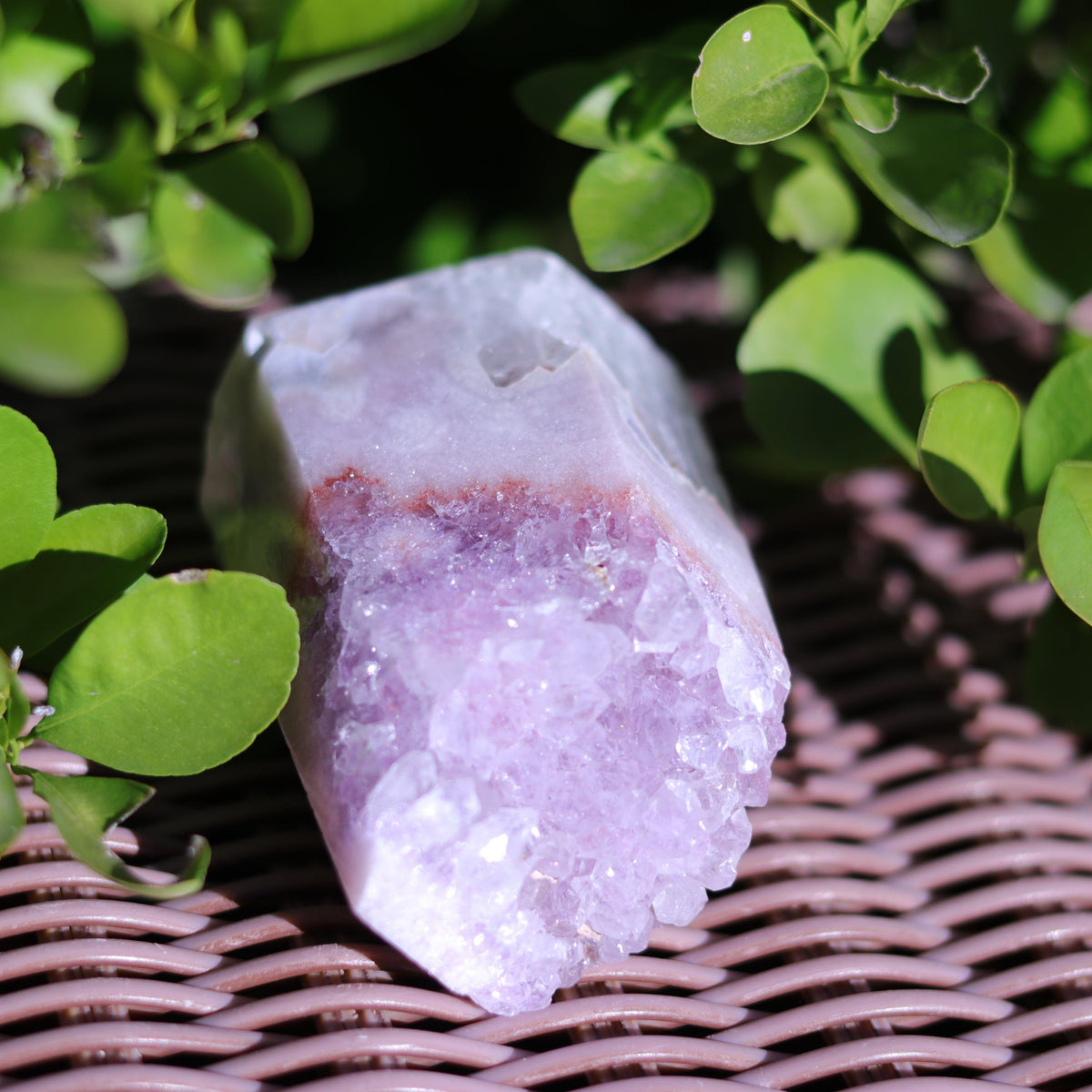 Pink Amethyst Quartz Tower Carving