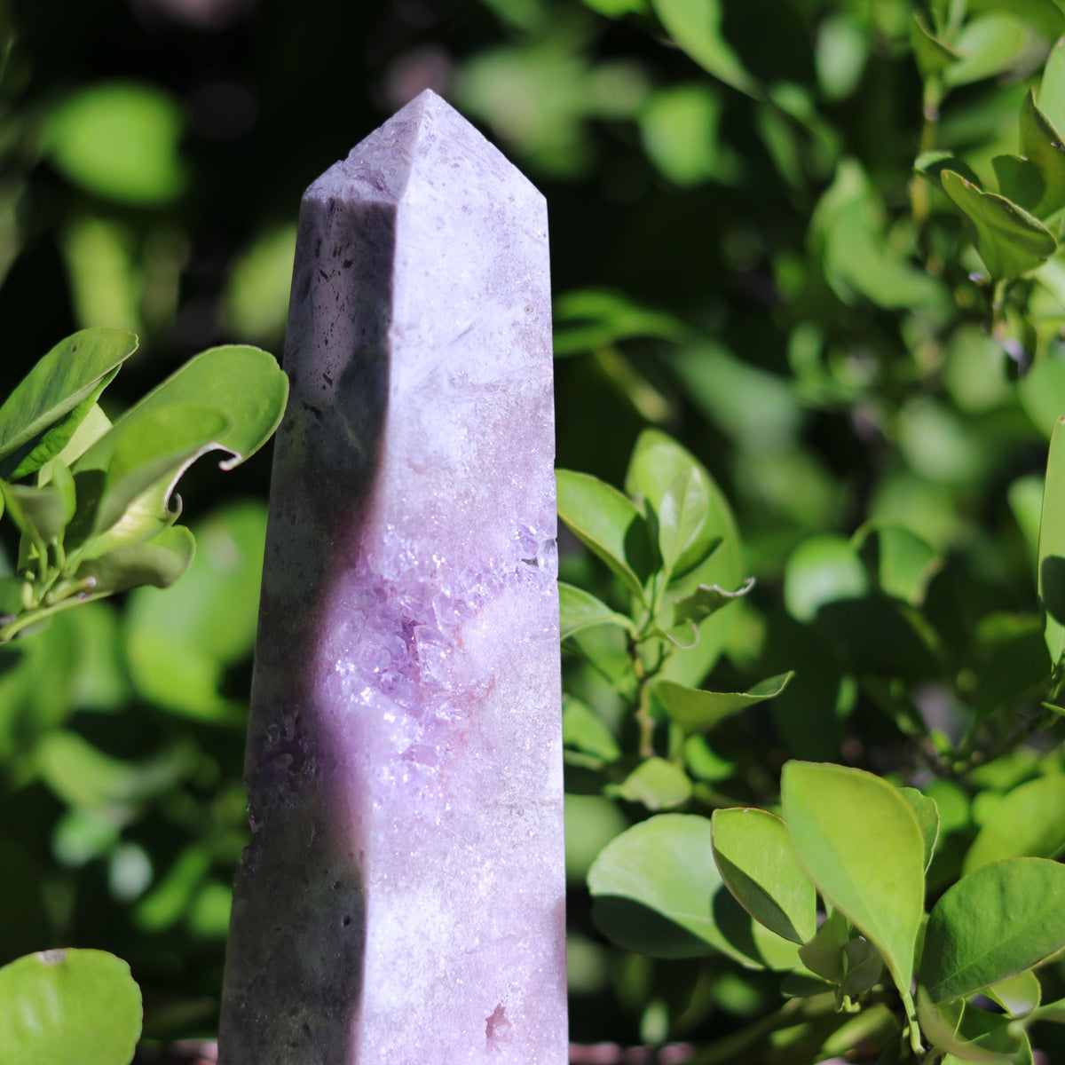 Pink Amethyst Tower Carving — Brazil