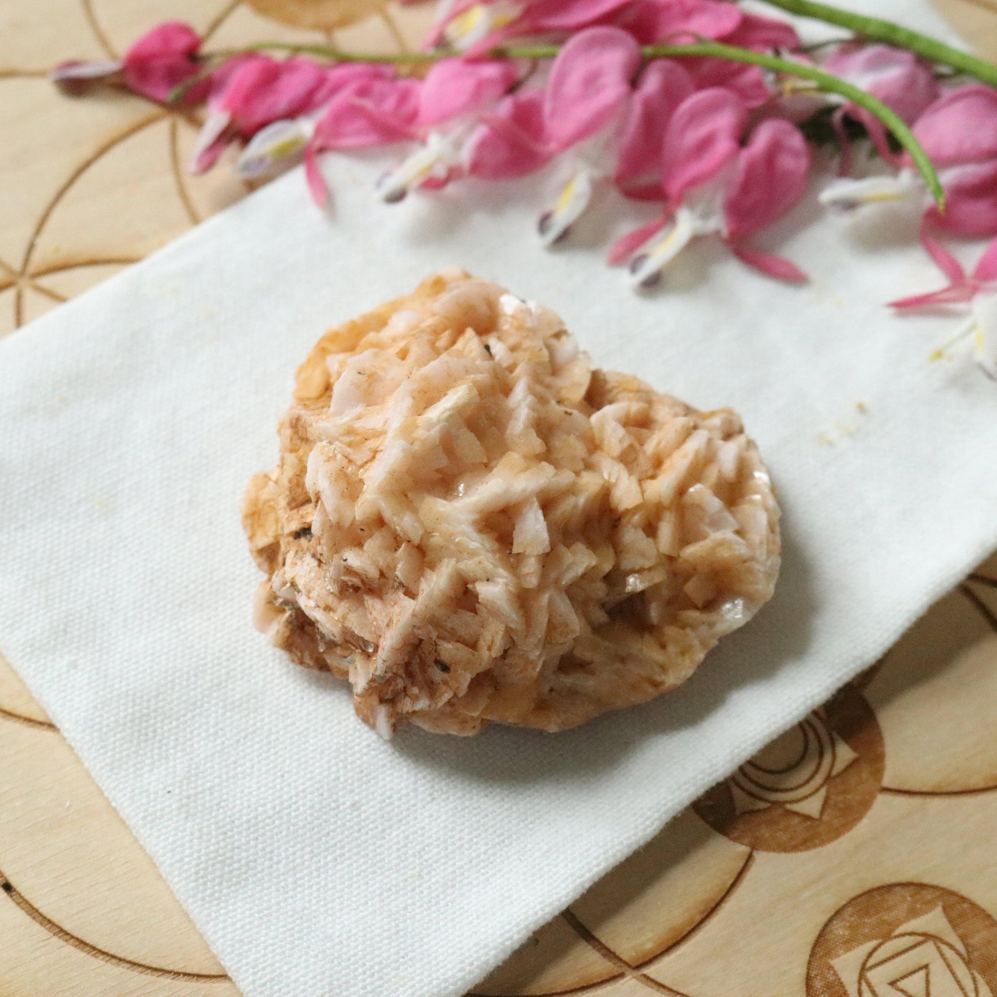 Raw Peachy Pink Dolomite Specimen~ Chakra Balancing Stone - Earth Family Crystals