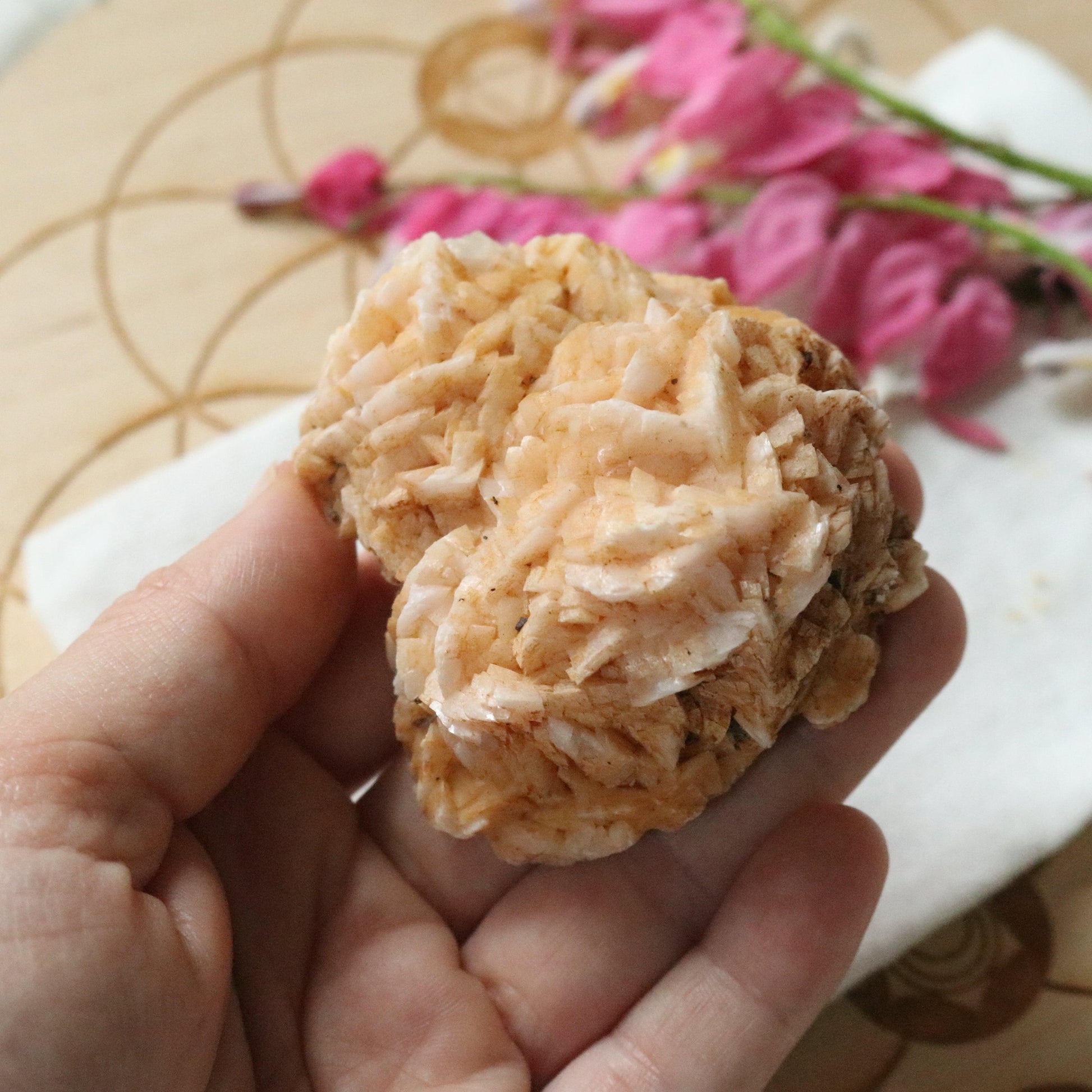 Raw Peachy Pink Dolomite Specimen~ Chakra Balancing Stone - Earth Family Crystals