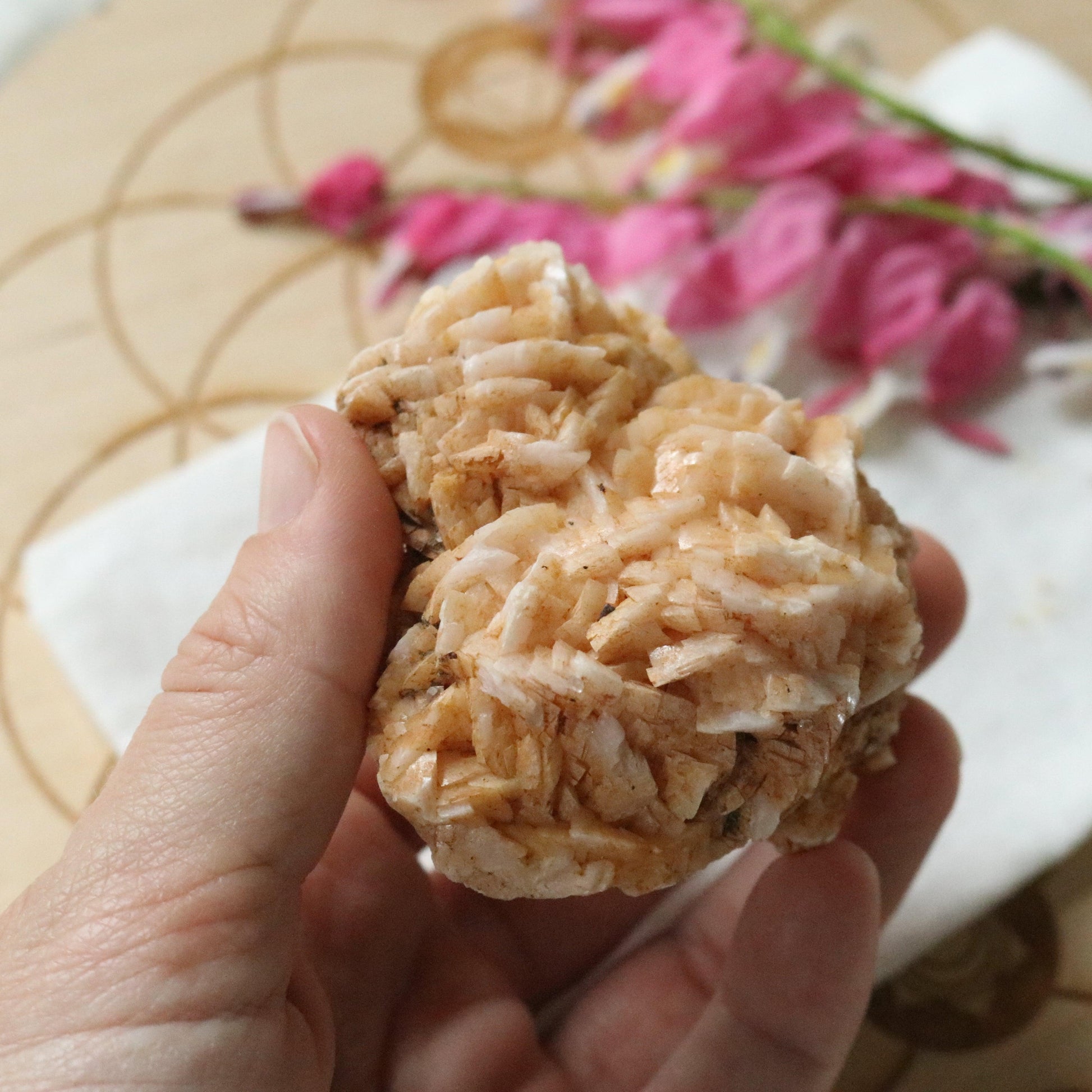 Raw Peachy Pink Dolomite Specimen~ Chakra Balancing Stone - Earth Family Crystals