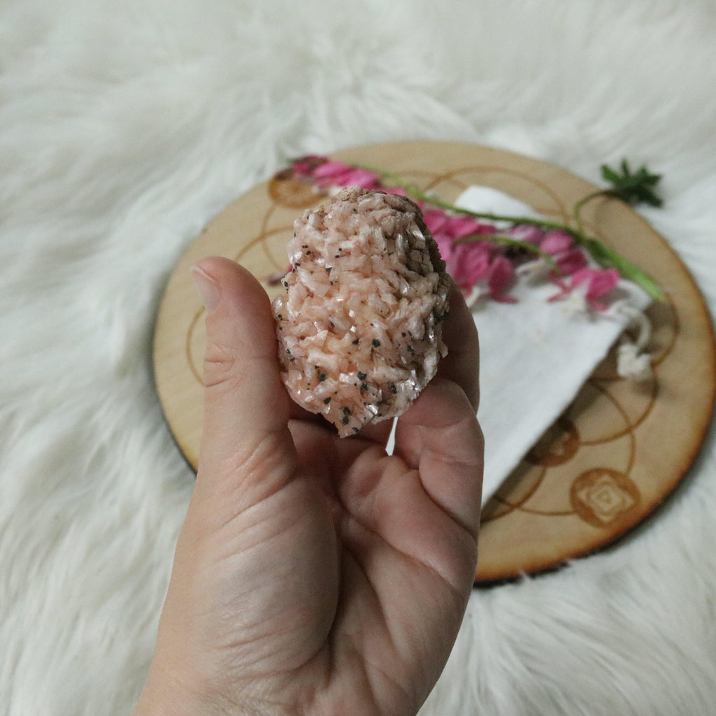 Gemmy and Dazzling Small Soft  Pink Dolomite Specimen with inclusions~ Chakra Balancing Stone - Earth Family Crystals