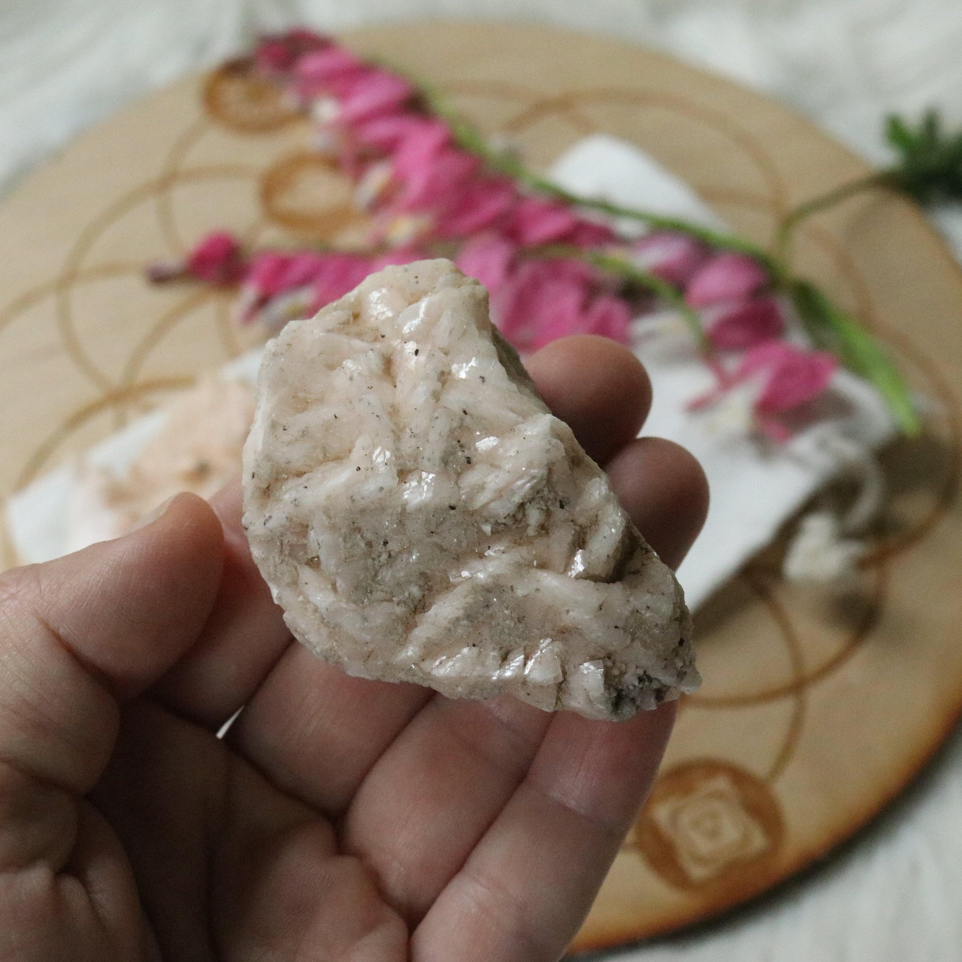 Set of Two ~ Pink Dolomite Specimen with inclusions~ Chakra Balancing Stone - Earth Family Crystals