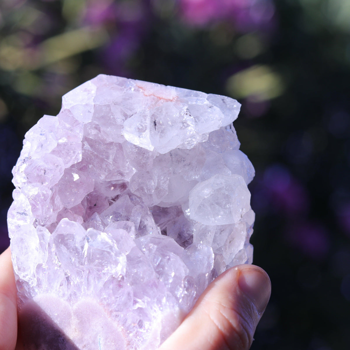Pink Amethyst Tower Carving — Brazil