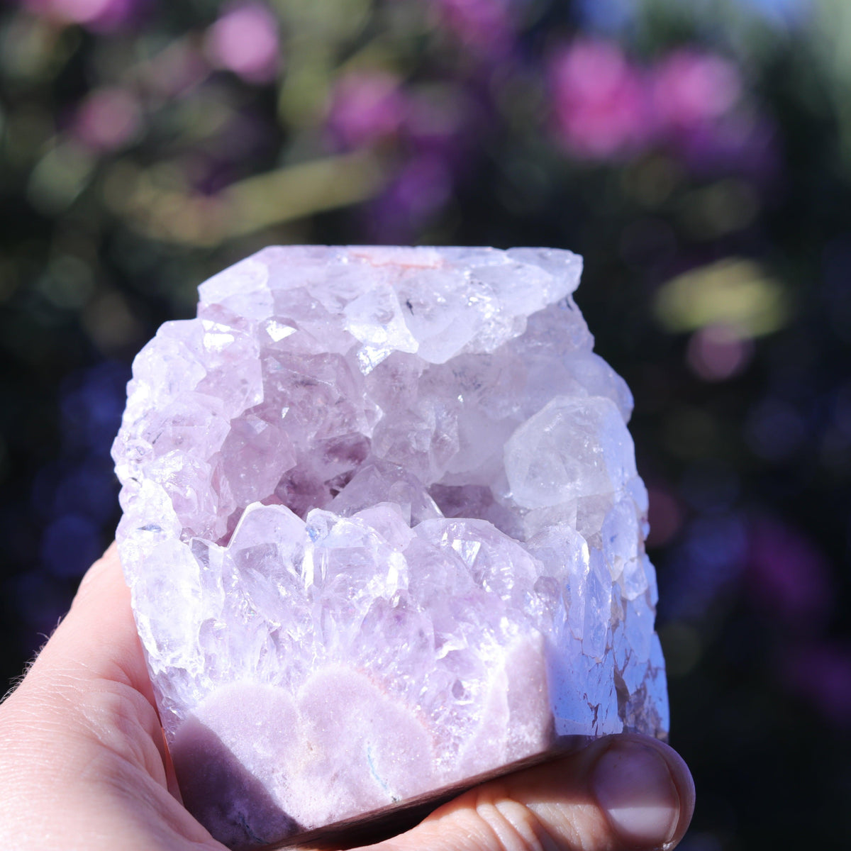 Pink Amethyst Tower Carving — Brazil