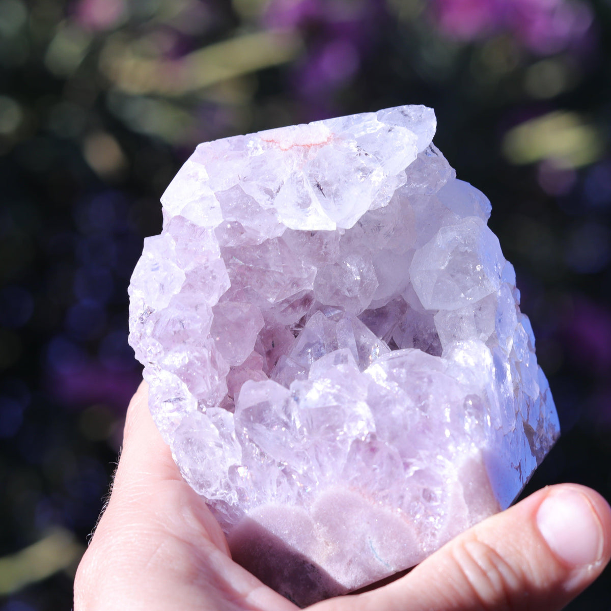Pink Amethyst Tower Carving — Brazil