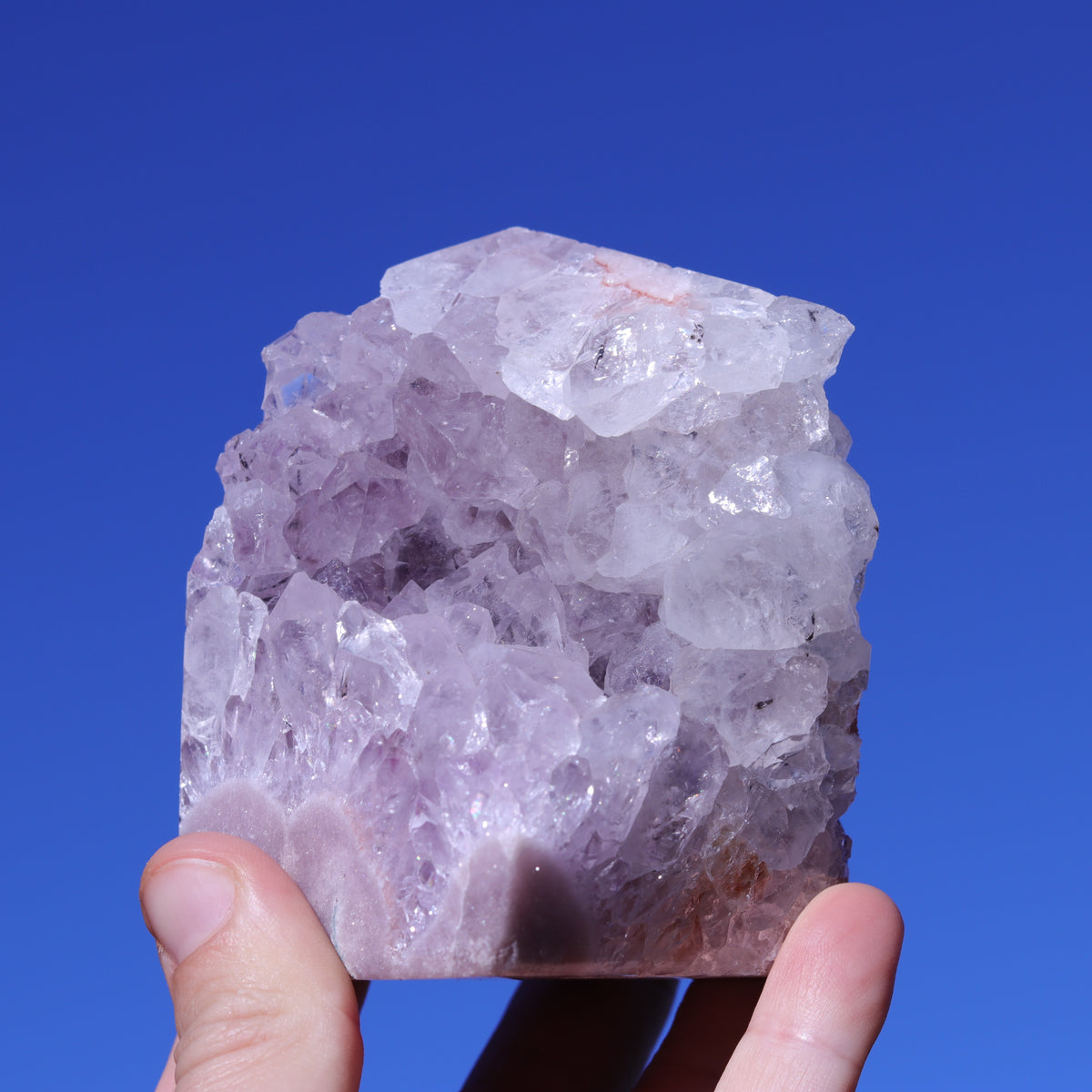 Pink Amethyst Tower Carving — Brazil