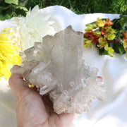 Large Grade A Lithium Quartz Self- Healed Cluster ~ Amazing Clarity and Clusters ~ Locale Brazil - Earth Family Crystals